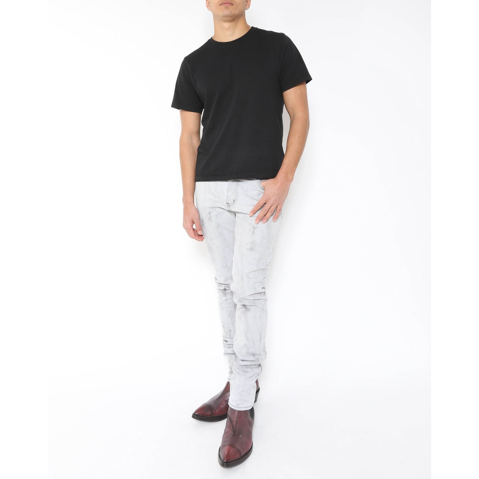Saint Laurent Paris D01 Saint Laurent Denim Cloud Size US 31 - 6 Thumbnail