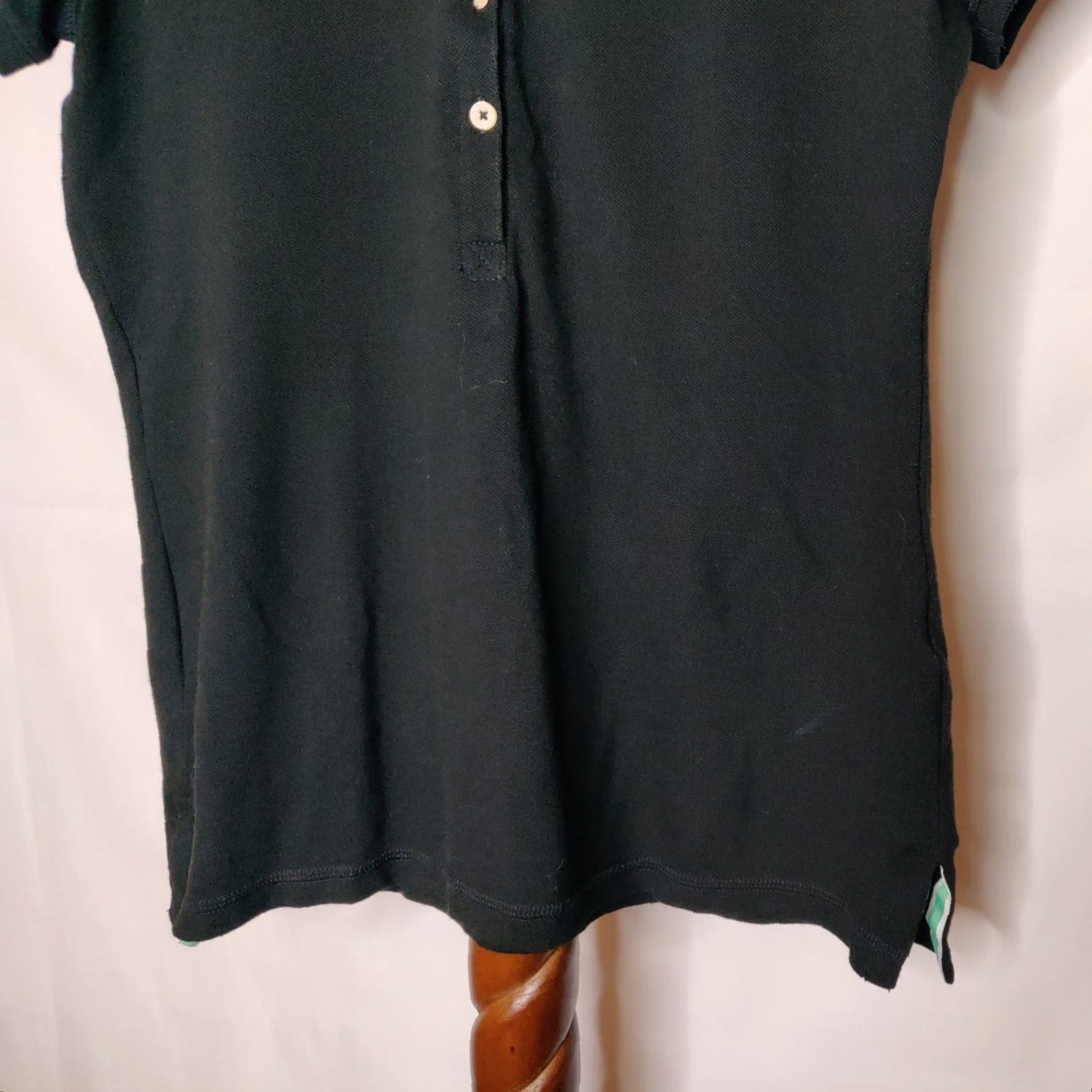 Mossimo Black Collared Polo Shirt Women's Size L Short Sleeve