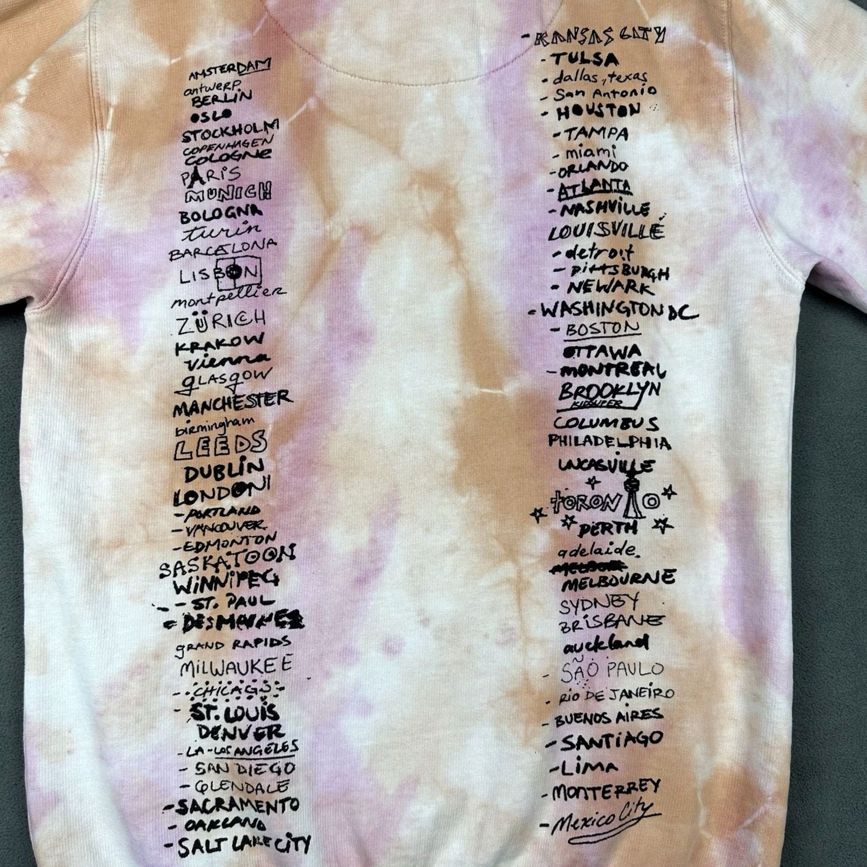 Pinko Shawn Mendes Hoodie Mens Small Orange Pink Tie Dye Long Sleeve Hooded Pullover 2019 GUC Size US S / EU 44-46 / 1 - 5 Thumbnail
