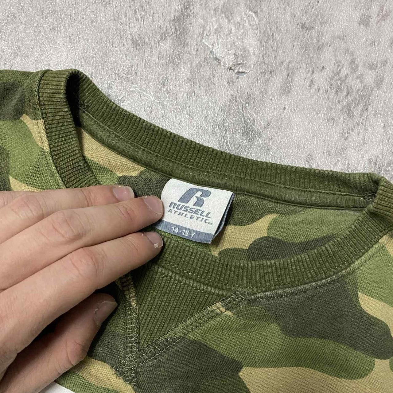 Russell Athletic Russell Athletic green camo crewneck sweatshirt Size US M / EU 48-50 / 2 - 3 Thumbnail