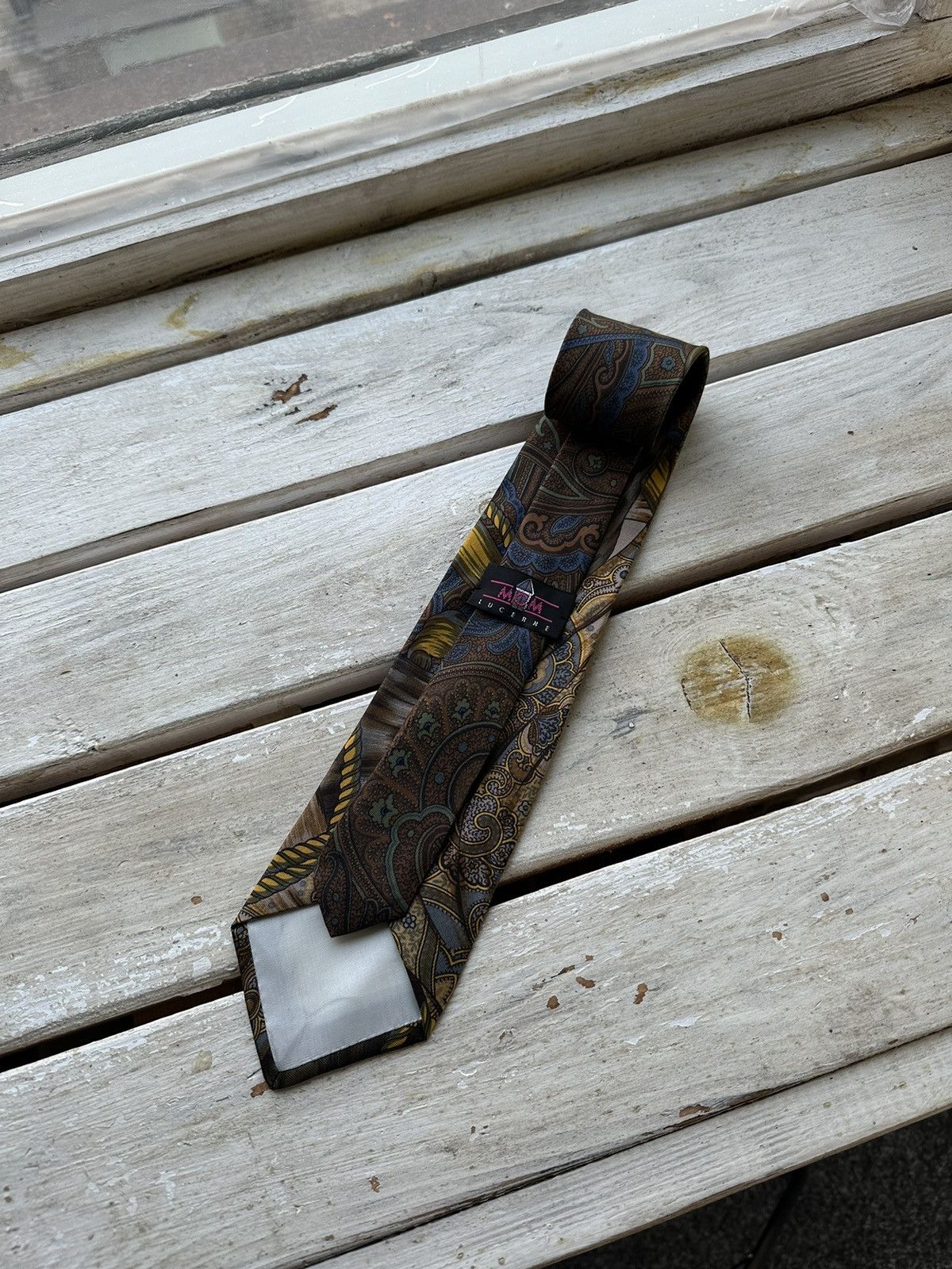 Japanese Brand × MCM × Vintage RARE🚨 MCM Neck tie Flora animals Monograms LUXURY OLD MONEY Size ONE SIZE - 1 Thumbnail