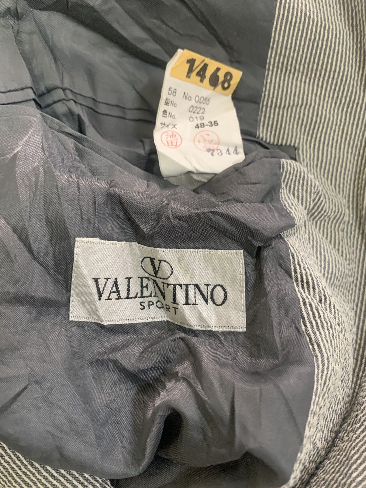 Valentino × Vintage VINTAGE VALENTINO SPORT COAT BLAZER LINEN STRIPED Size 38R - 6 Thumbnail