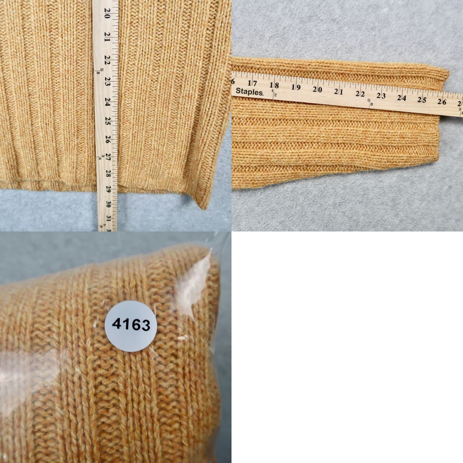 Old Navy Vintage Old Navy Mens XL Sweater Mustard Yellow Ribbed Knit Crew Neck Size US XL / EU 56 / 4 - 8 Thumbnail