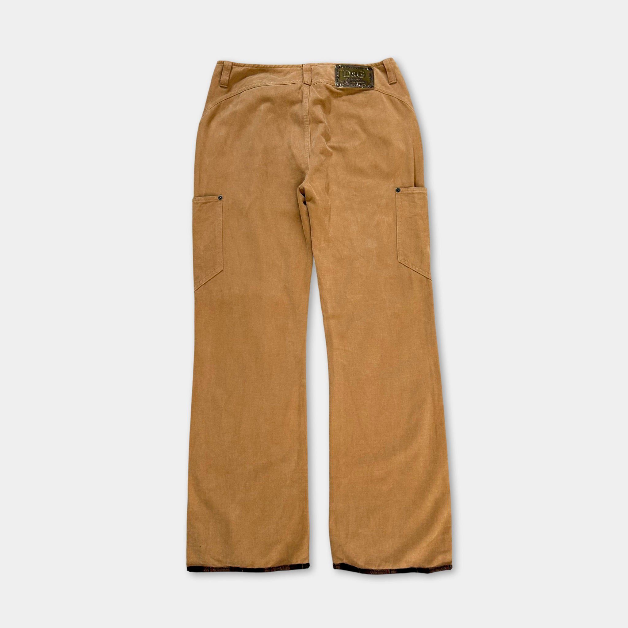Dolce & Gabbana Dolce & Gabbana Beige Carpenter Pants Size US 31 - 5 Thumbnail