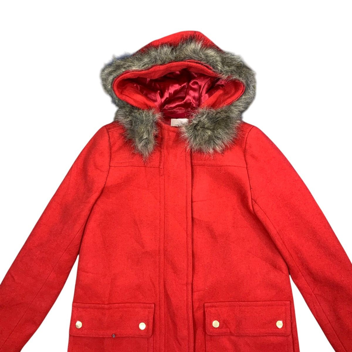 Designer × J.Crew VINTAGE J.CREW WOOL HOODIE OVERCOAT Size XS / US 0-2 / IT 36-38 - 2 Thumbnail
