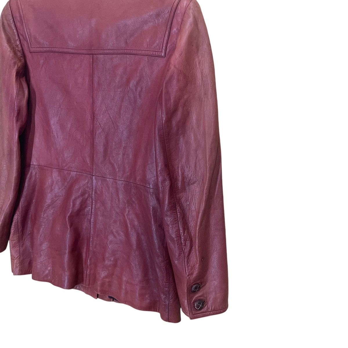 Gucci Vintage 80s Gucci Leather Jacket Made In Italy Size Small Size US S / EU 44-46 / 1 - 14 Thumbnail