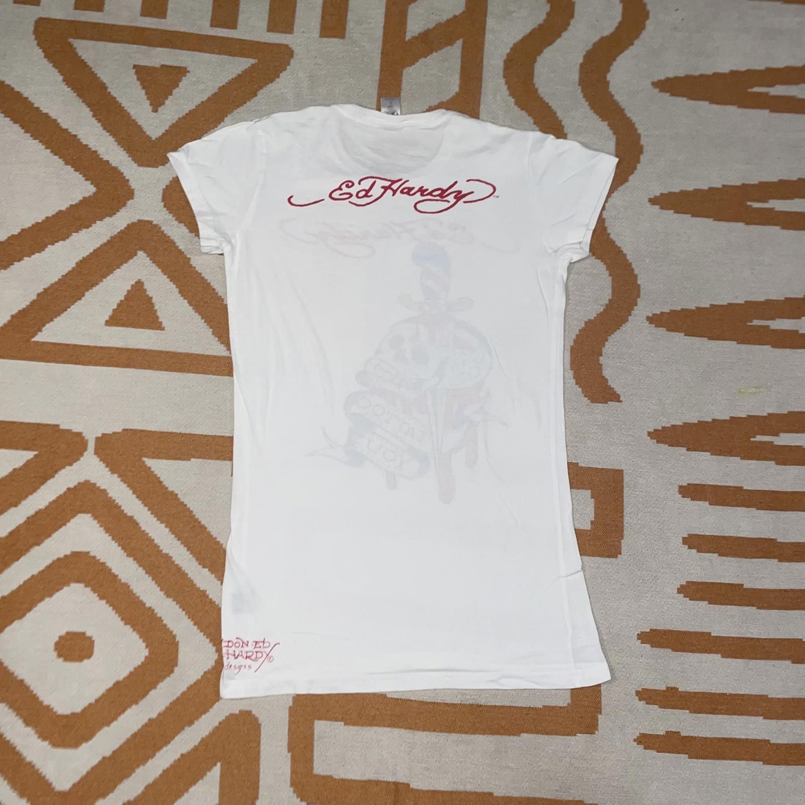 Ed Hardy Ed Hardy 00s Embellished Skull T-Shirt L Size US L / EU 52-54 / 3 - 2 Thumbnail