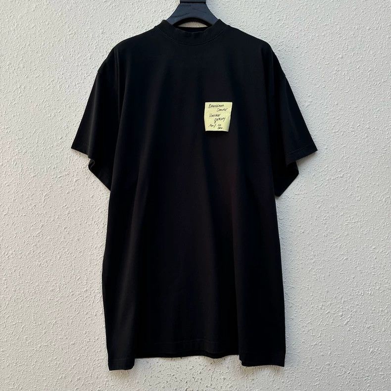 Balenciaga Balenciaga Sticky Notes Convenient Note Washed Black Short Size US M / EU 48-50 / 2 - 1 Thumbnail