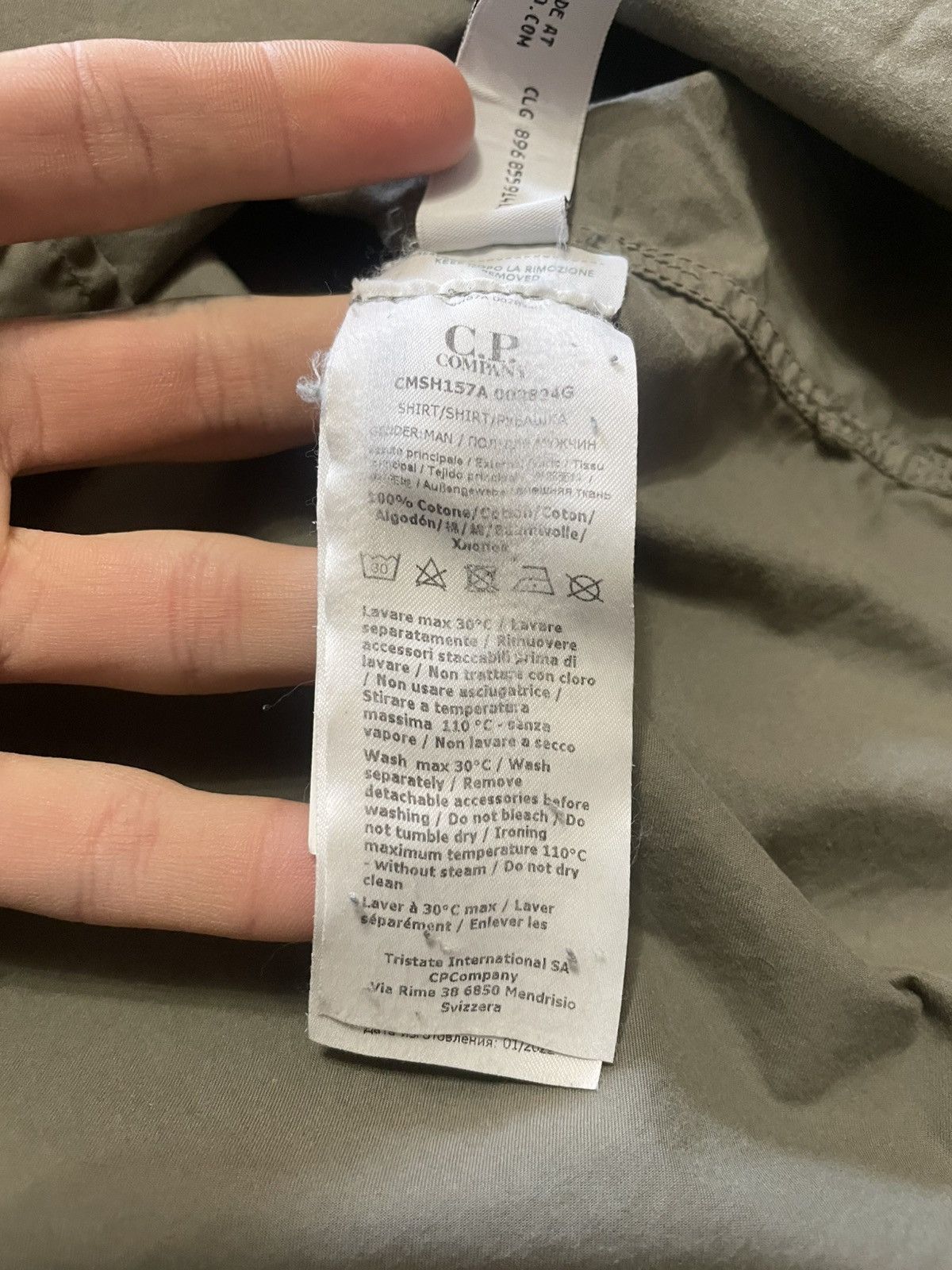 C.P. Company CP Company Khaki Owershirt Jacket Size US M / EU 48-50 / 2 - 13 Thumbnail