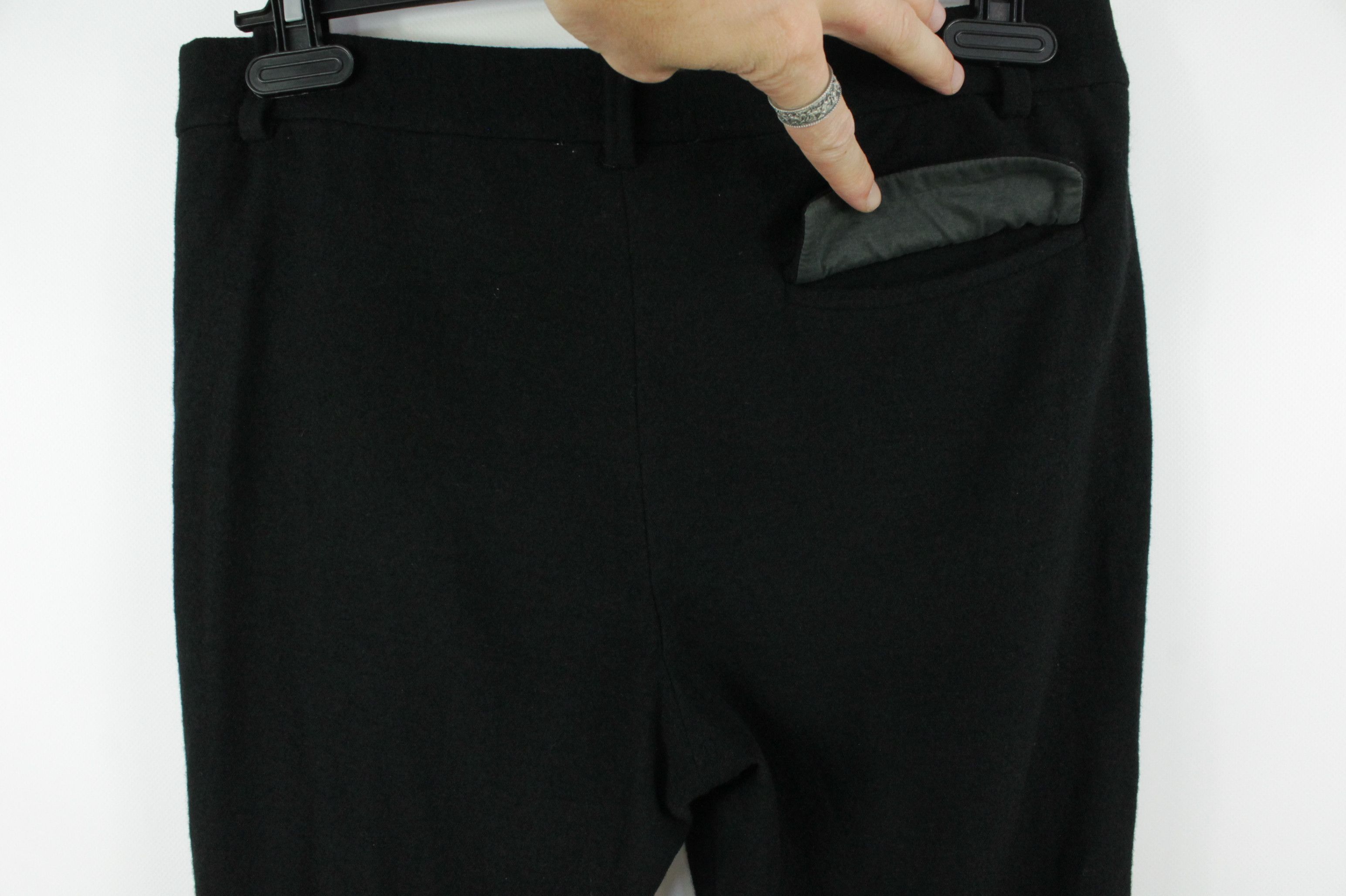 Isabel Marant Etoile Isabel Marant Black Stretch Fleece Wool Slim Fit Pants Size 27" / US 4 / IT 40 - 6 Thumbnail