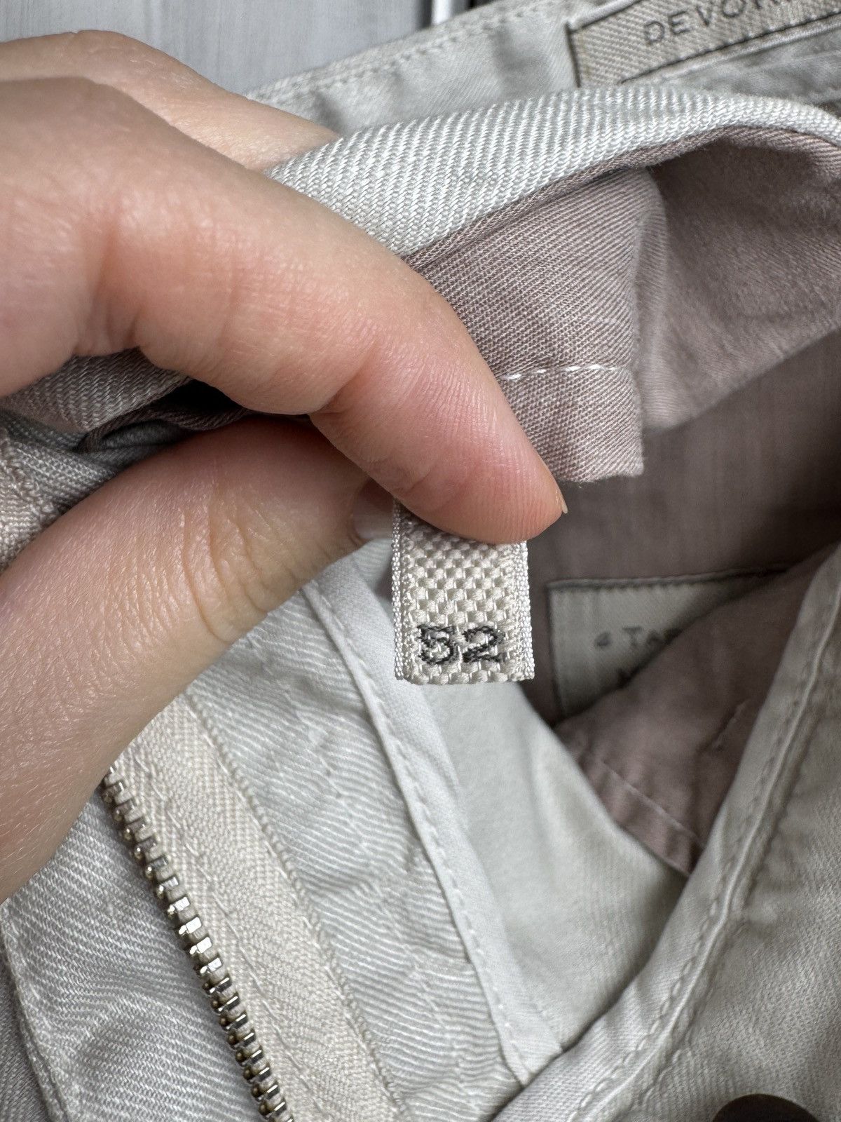 Other Devore Linen blend Ivory Beige chino pants Italy made sz 52 Size US 36 / EU 52 - 13 Thumbnail
