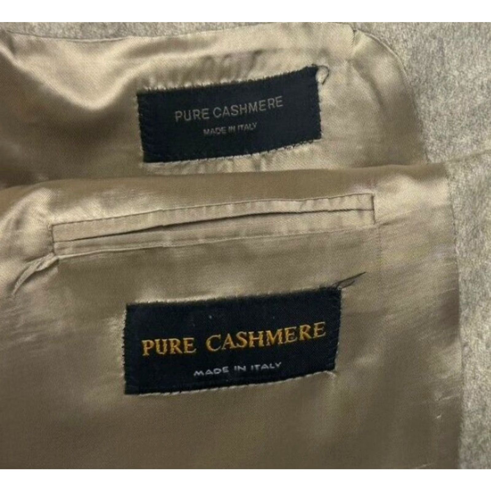 Vintage Today's Man Men's Pure Cashmere 3-Button Jacket Blazer Brown Italy 46R Regular Notch 3-Button Single-Breasted Mens Blazer Size 46R - 5 Thumbnail