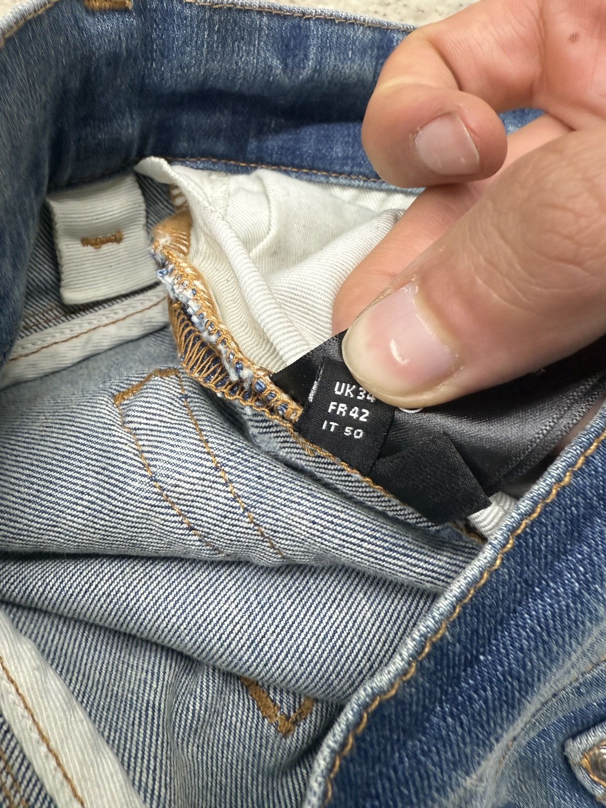 Amiri Amiri MX1 Blue Bandana Jeans Size US 34 / EU 50 - 15 Thumbnail