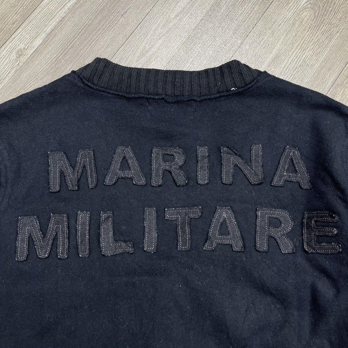 Japanese Brand Vintage 291295=Homme Wool Marina Militane Cardigan Size US M / EU 48-50 / 2 - 12 Thumbnail