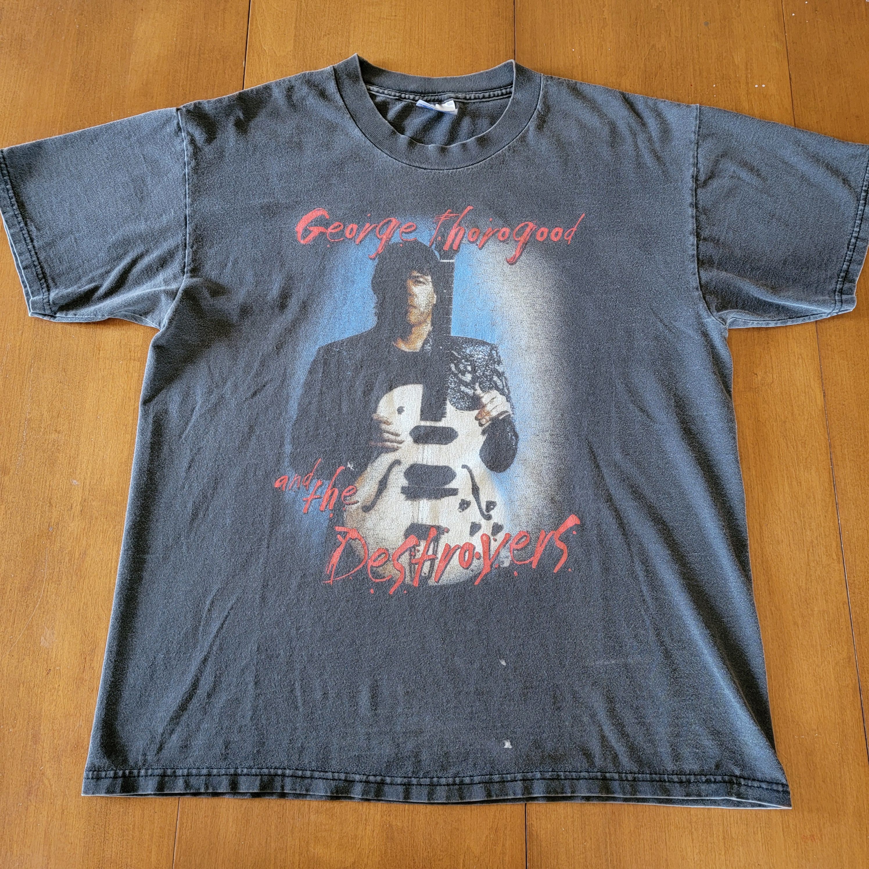 Band Tees × Hanes × Vintage 90's George Thorogood and The Destroyers Tour Tee Size US L / EU 52-54 / 3 - 1 Thumbnail