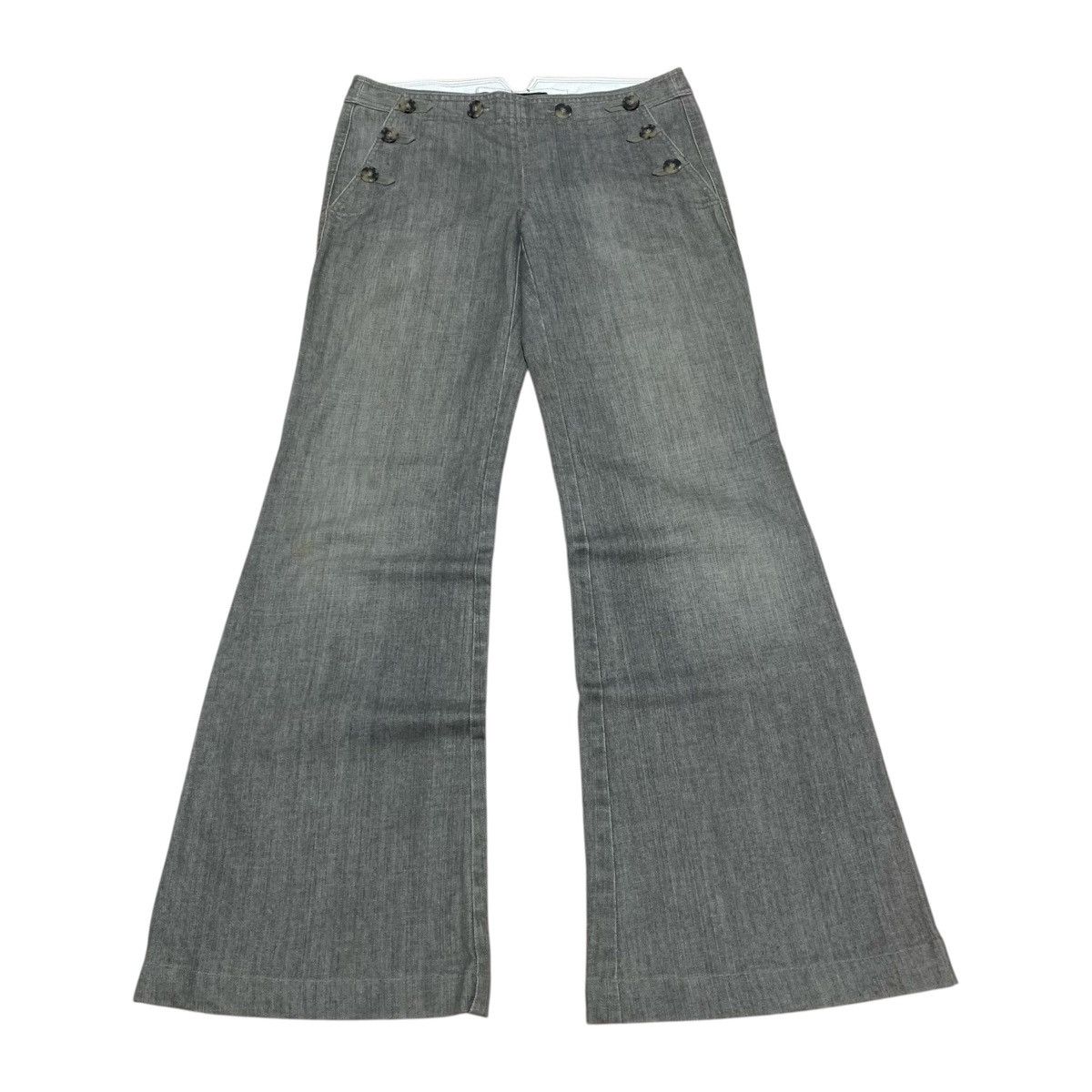 Theory Theory Mid Rise Gray Flared Grunge Preppy Ifsix Lgb Style Size US 30 / EU 46 - 4 Thumbnail