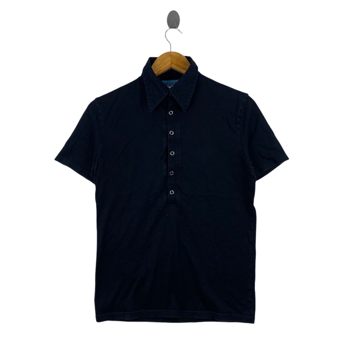 Katharine Hamnett London KATHARINE HAMNETT English Designer Black Button Up Shirt Size US L / EU 52-54 / 3 - 1 Thumbnail