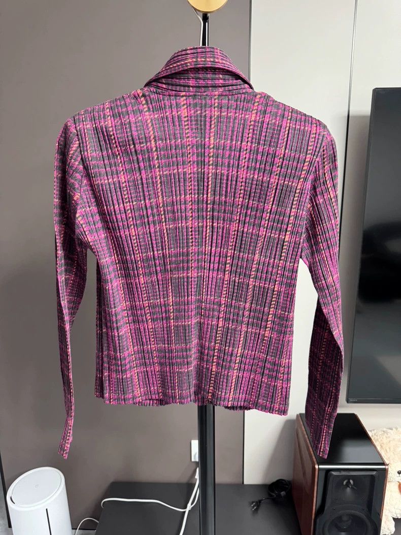 Issey Miyake Issey Miyake size:4 Pinkish-purple pleated cardigan Size S / US 4 / IT 40 - 3 Thumbnail