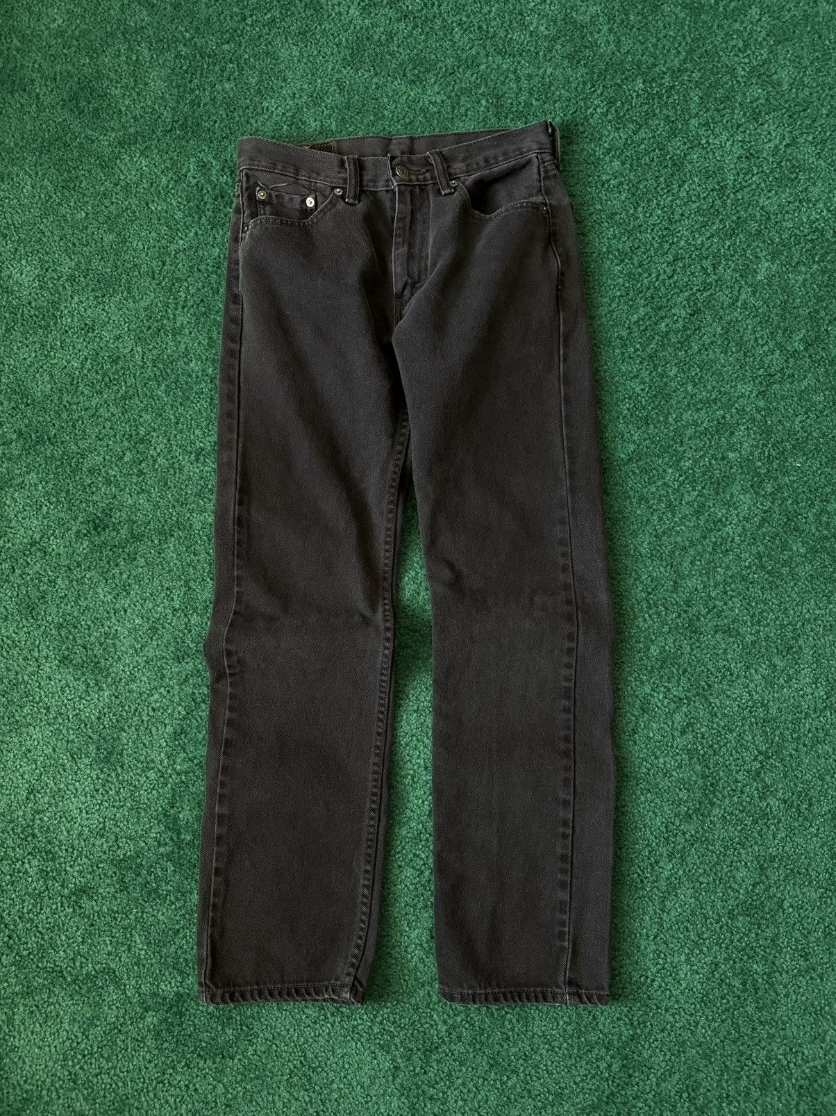 Levi's Levi’s 505 Regular Fit Jeans – Faded Black – W29 x L32 Size US 29 - 1 Thumbnail