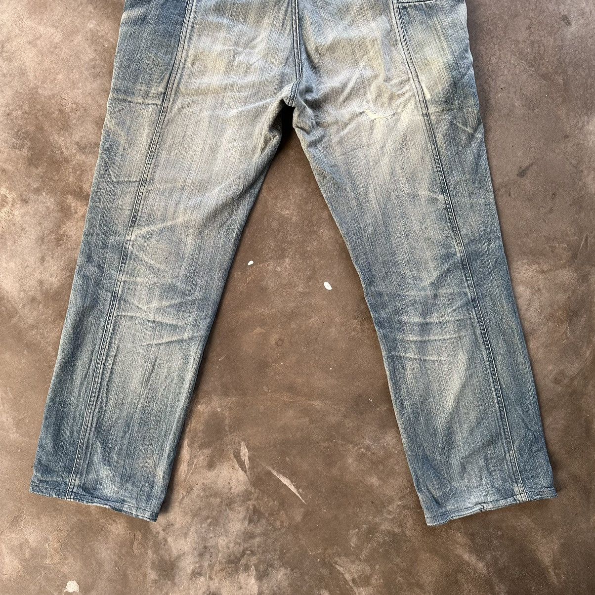 Japanese Brand Vintage Phil Smart Japanese Distressed Sick Jean Faded Pant Size US 37 - 10 Thumbnail