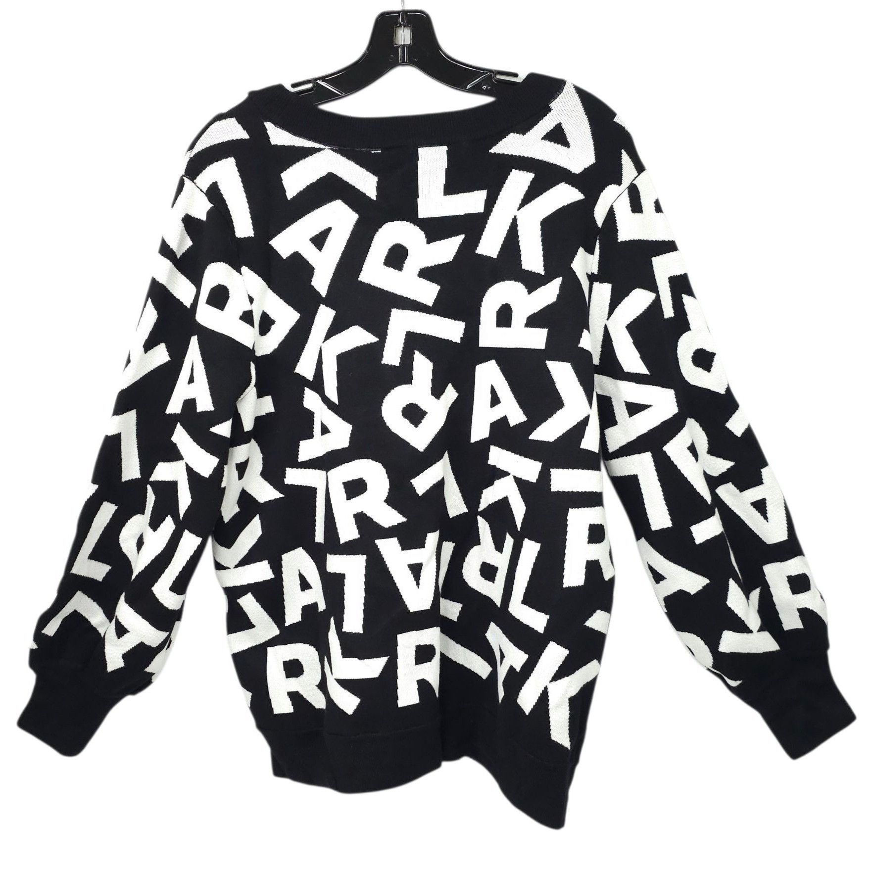 Karl Lagerfeld Karl Lagerfeld Paris Scrambled Logo Sweater Women 1X Ribbed Size ONE SIZE - 2 Thumbnail