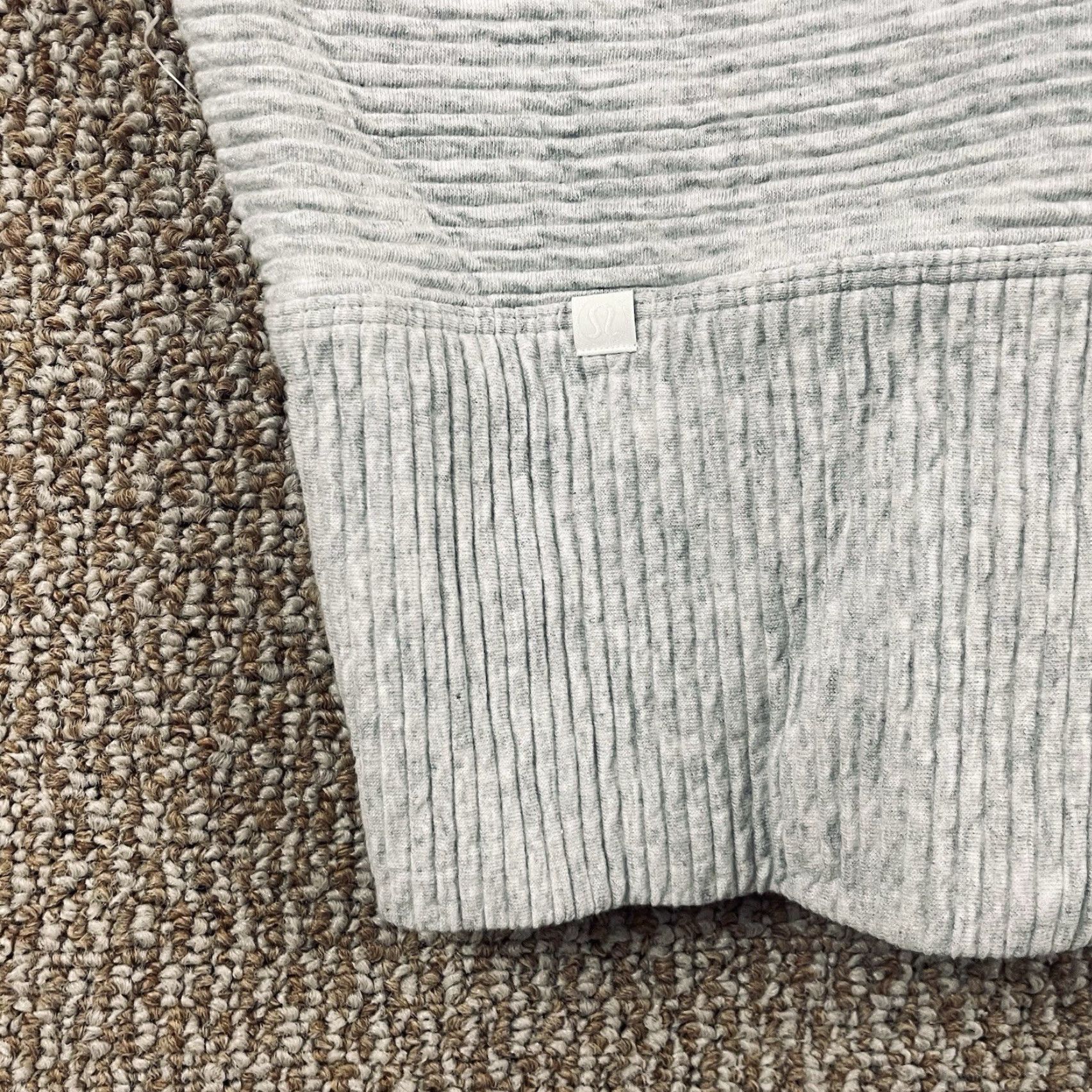 Lululemon Lululemon Dress Shirt Women Knee Length Heathered Ribbed Mock Neck Pullover Knit Cotton Blend Spandex Size 8 Gray Size M / US 6-8 / IT 42-44 - 7 Thumbnail