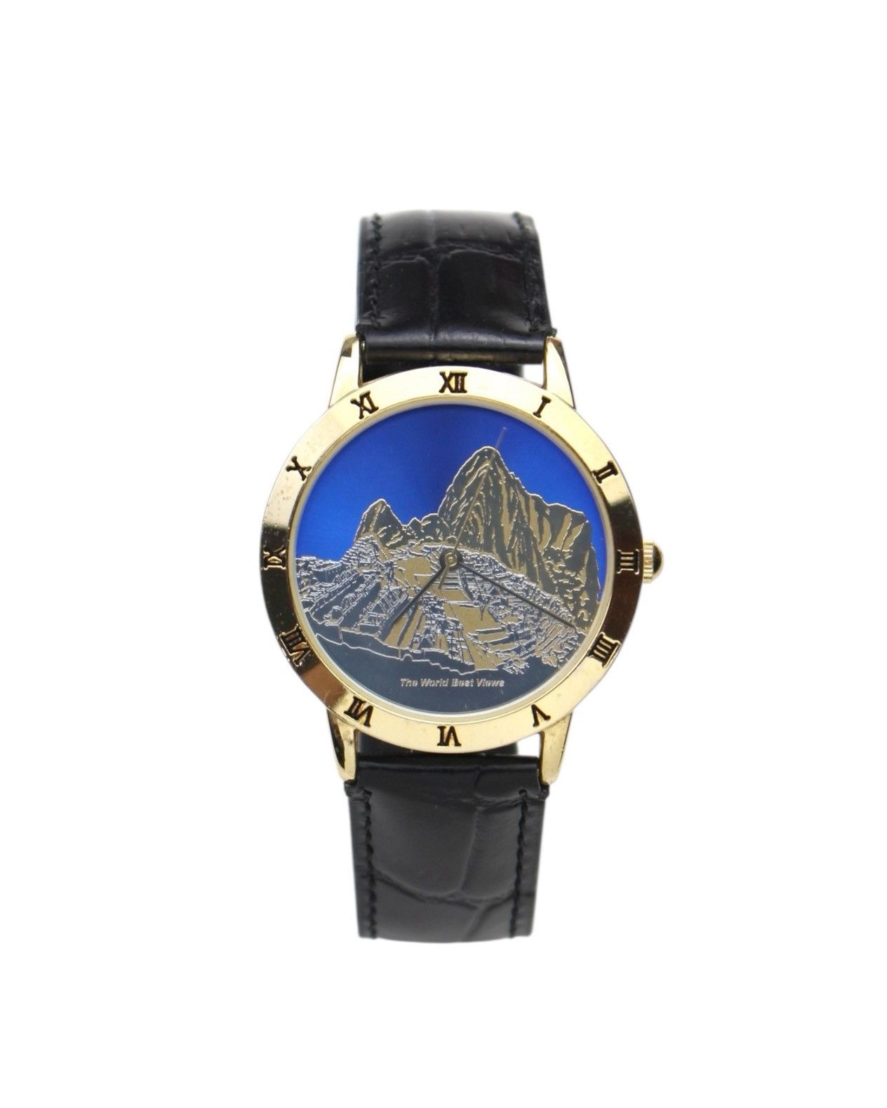 Vintage 2000S JAPANESE MADE MACHU PICCHU THE WORLD BEST VIEWS” WATCH Size ONE SIZE - 1 Thumbnail