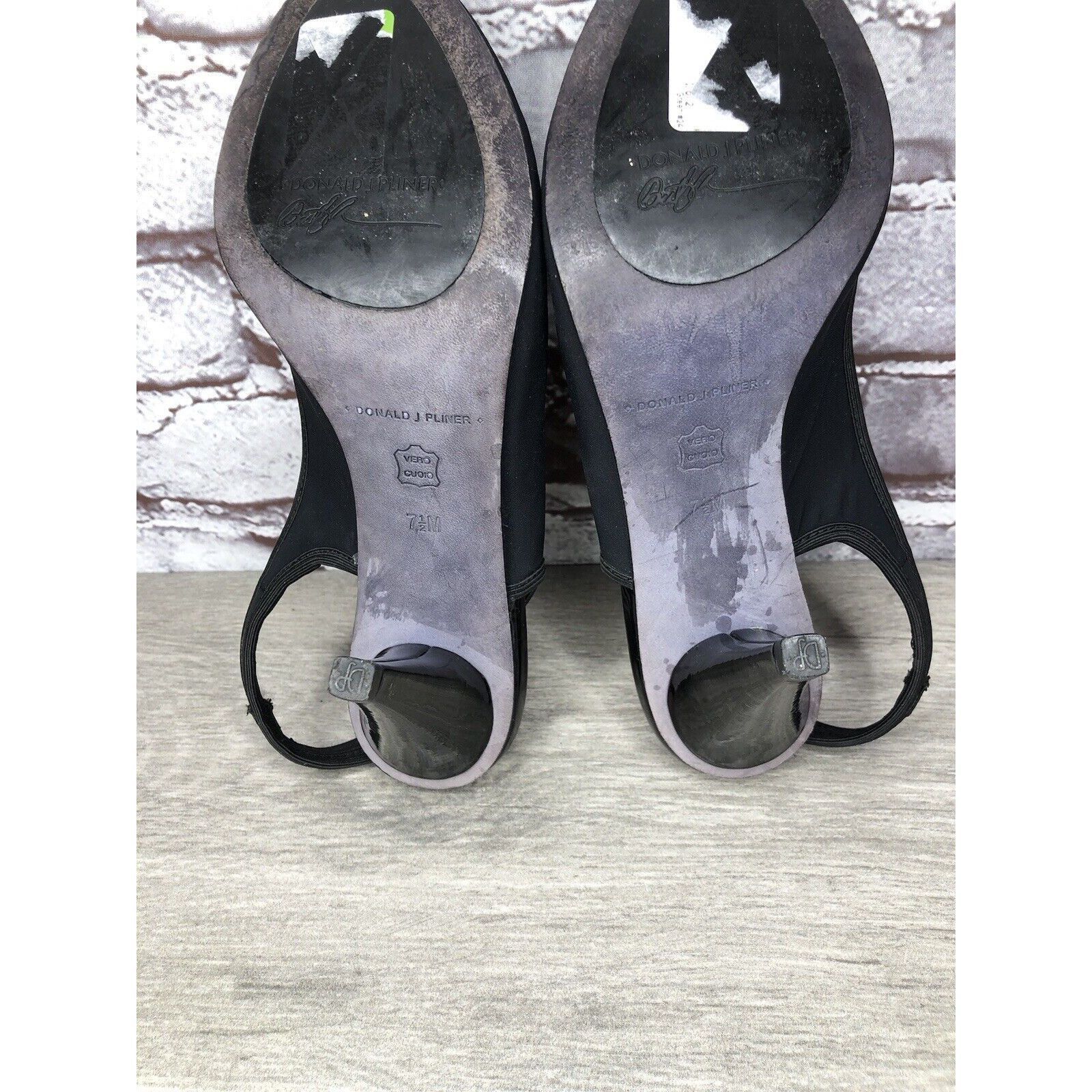 Donald Pliner Donald J Pliner Fenia Couture Black Fabric Stiletto Heels Wo Size US 7.5 / IT 37.5 - 8 Thumbnail