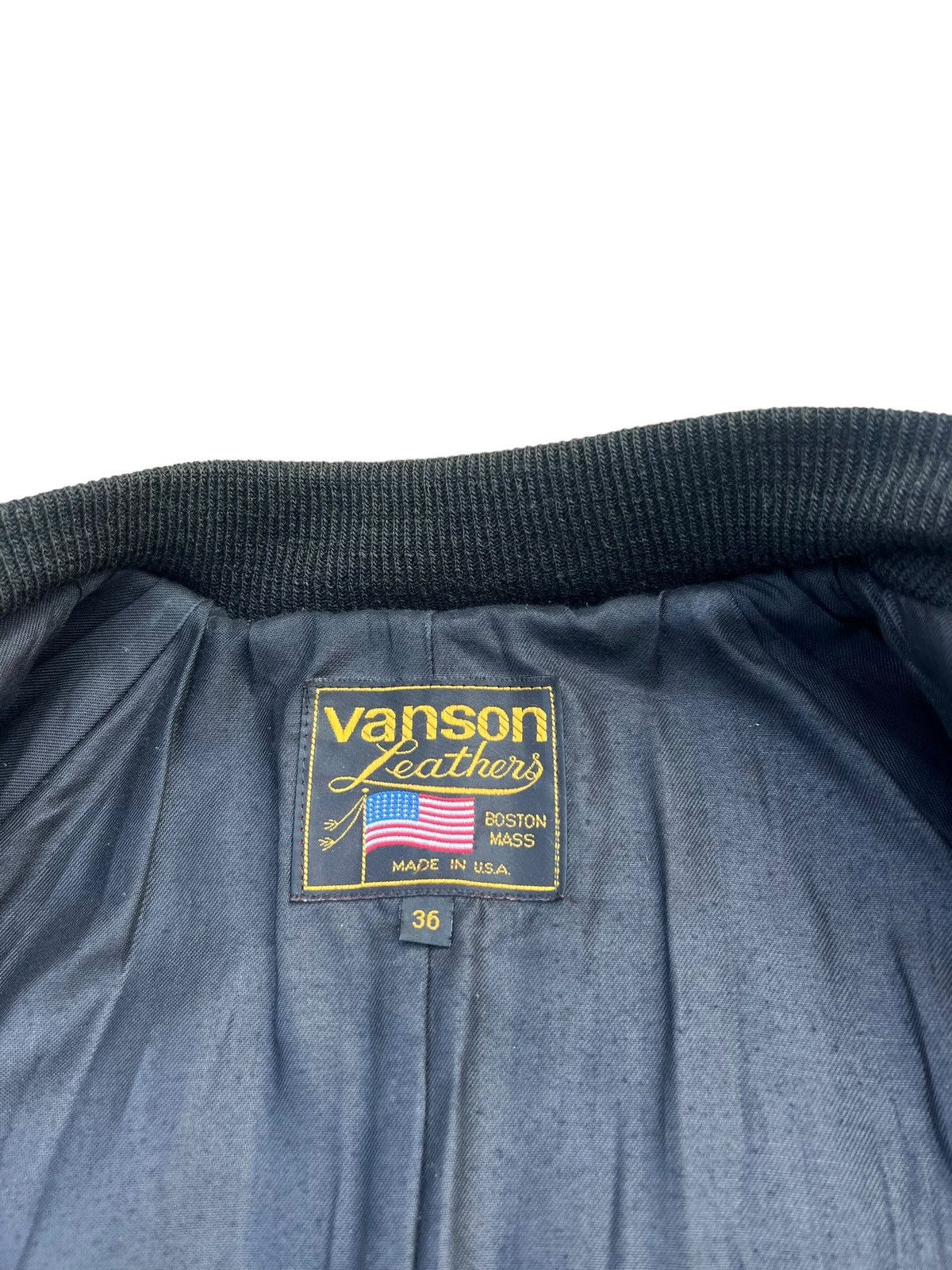Vanson Leathers Vintage Vanson Leathers Distress Patina Leather Jacket Size US S / EU 44-46 / 1 - 13 Thumbnail