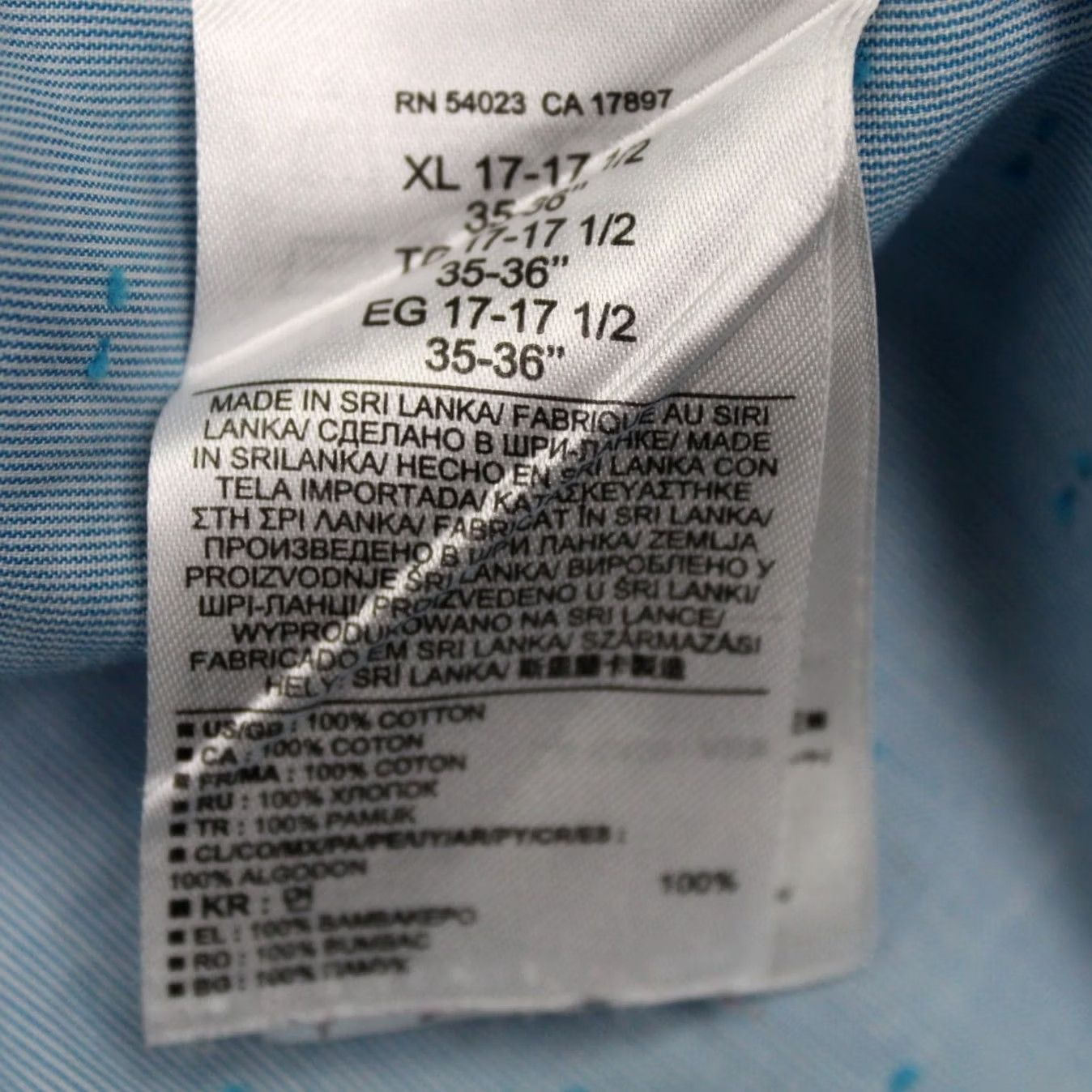 Banana Republic Banana Republic Shirt Men XL 17-17 1/2 35/36 Blue Non-Iron Slim Fit Long Sleeve Button-Up Shirt Size US XL / EU 56 / 4 - 7 Thumbnail