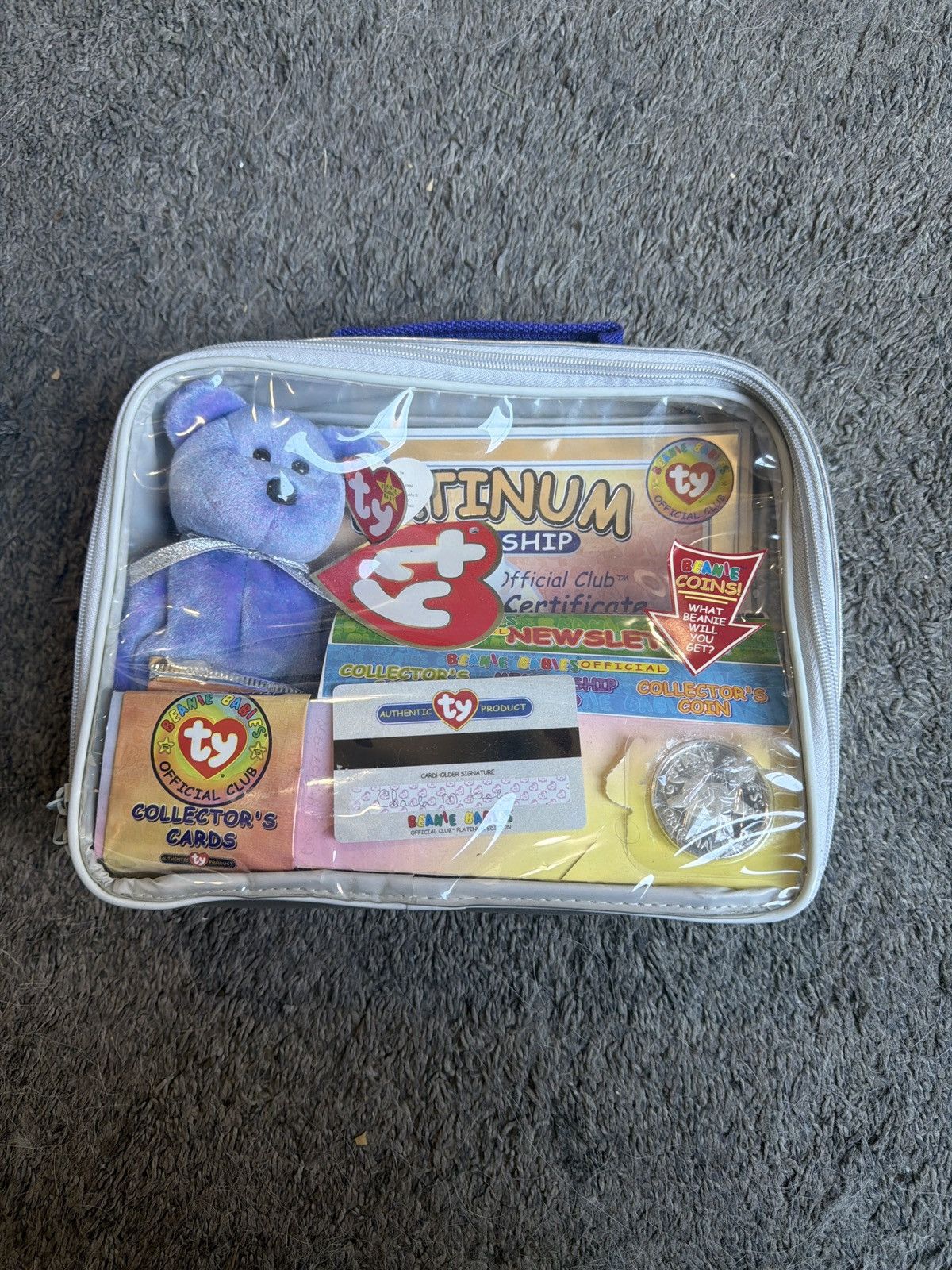 Vintage 1999 Ty Beanie Babies Official Club Kit II Platinum Edition Size ONE SIZE - 1 Thumbnail
