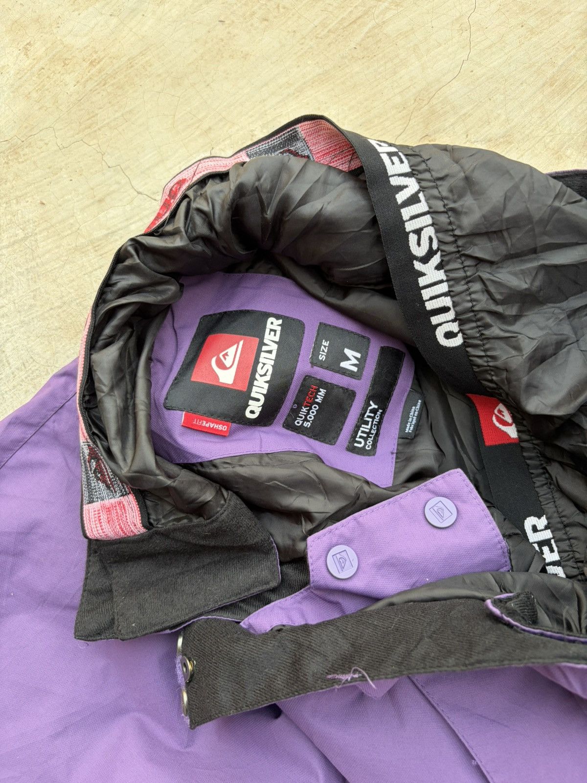 Quiksilver Vintage 00s Quiksilver Purple Insulated Snow Ski Pants Size US 34 / EU 50 - 9 Thumbnail