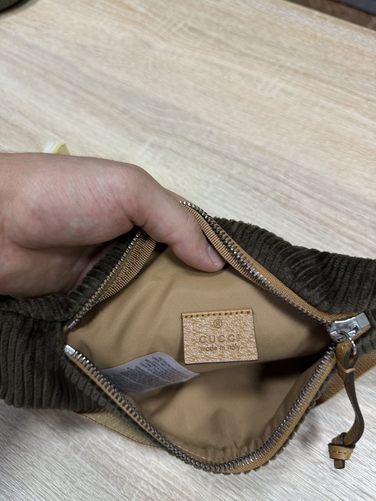 Gucci ❗️NEW 🇮🇹 GUCCI Corduroy Waist Belt Bag Velvet 502095 527066 Size ONE SIZE - 7 Thumbnail