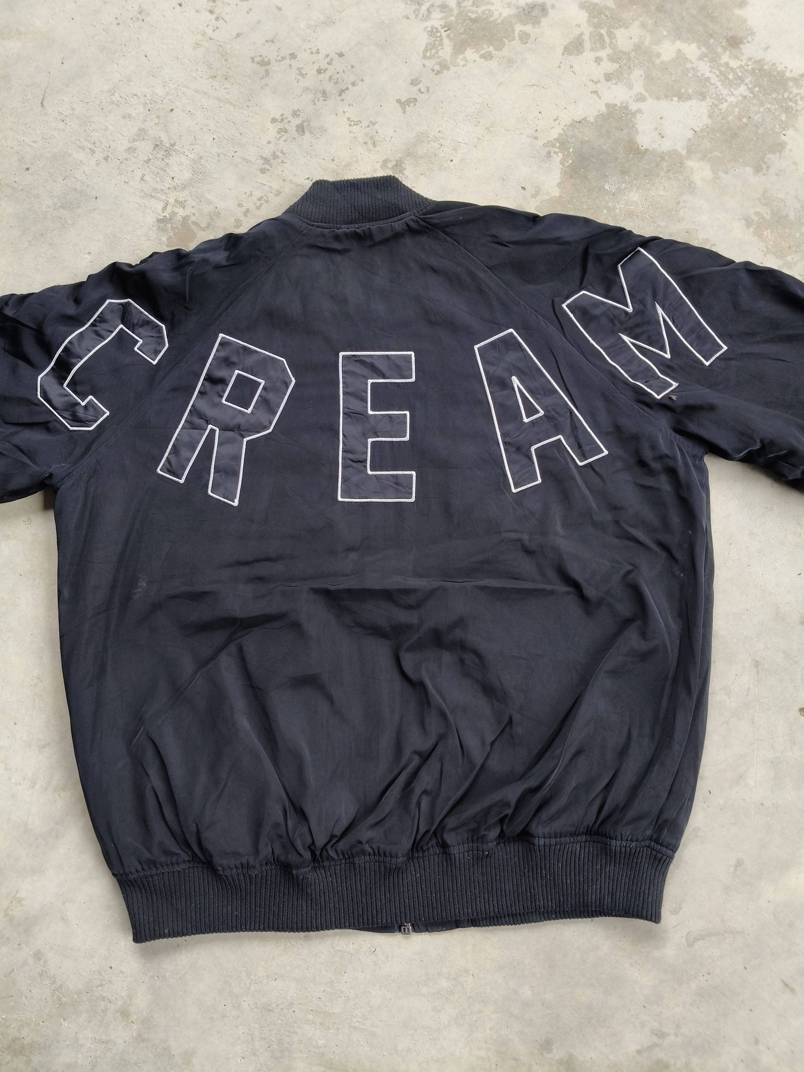 Japanese Brand ENVYM Bomber Jacket Big Logo "CREAM" Size L / US 10 / IT 46 - 6 Thumbnail