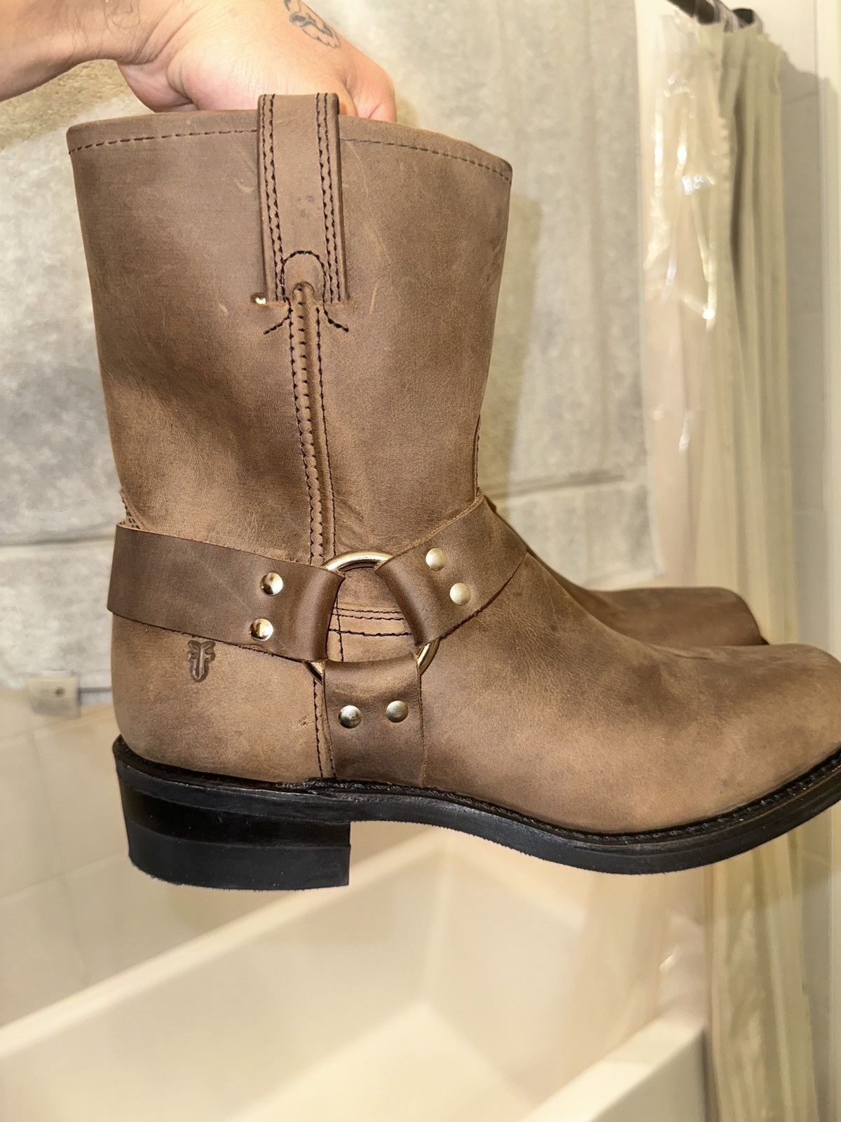 Frye Frye harness boots 8R tan color Size US 10 / EU 43 - 2 Thumbnail