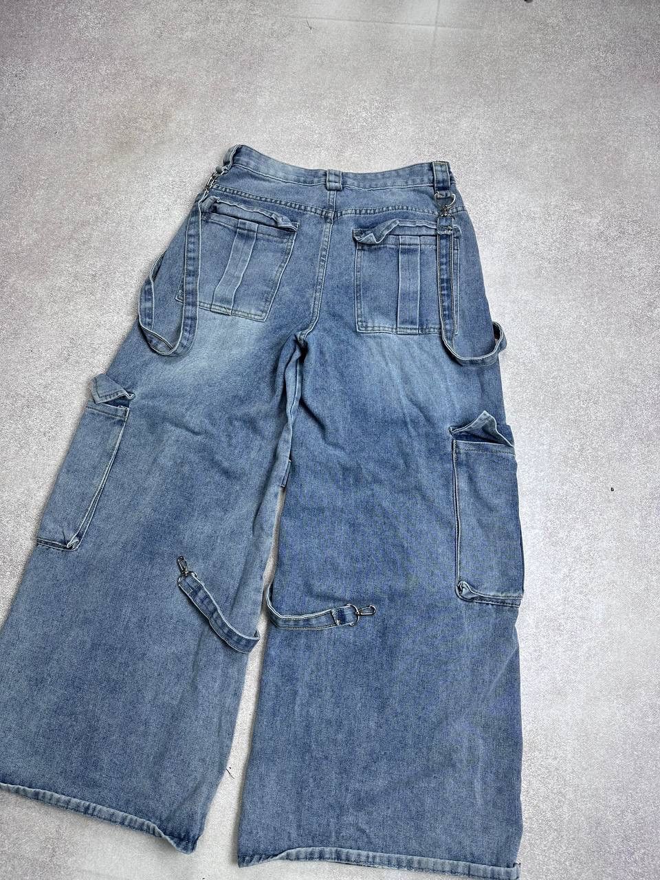 Japanese Brand Vintage Bondage Denim Y2K Baggy Raver Pants 31 Size US 31 - 4 Thumbnail