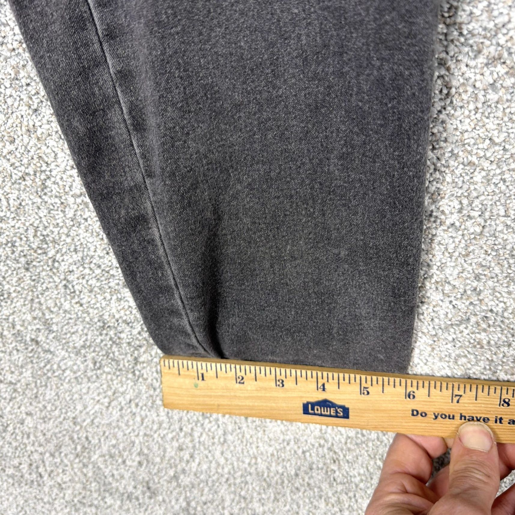 Vintage VINTAGE Curve Appeal Minimalist Jegging Jeans Womens 12/31 34x25 Charcoal Denim Grunge Size 34" / US 12 / IT 48 - 3 Thumbnail