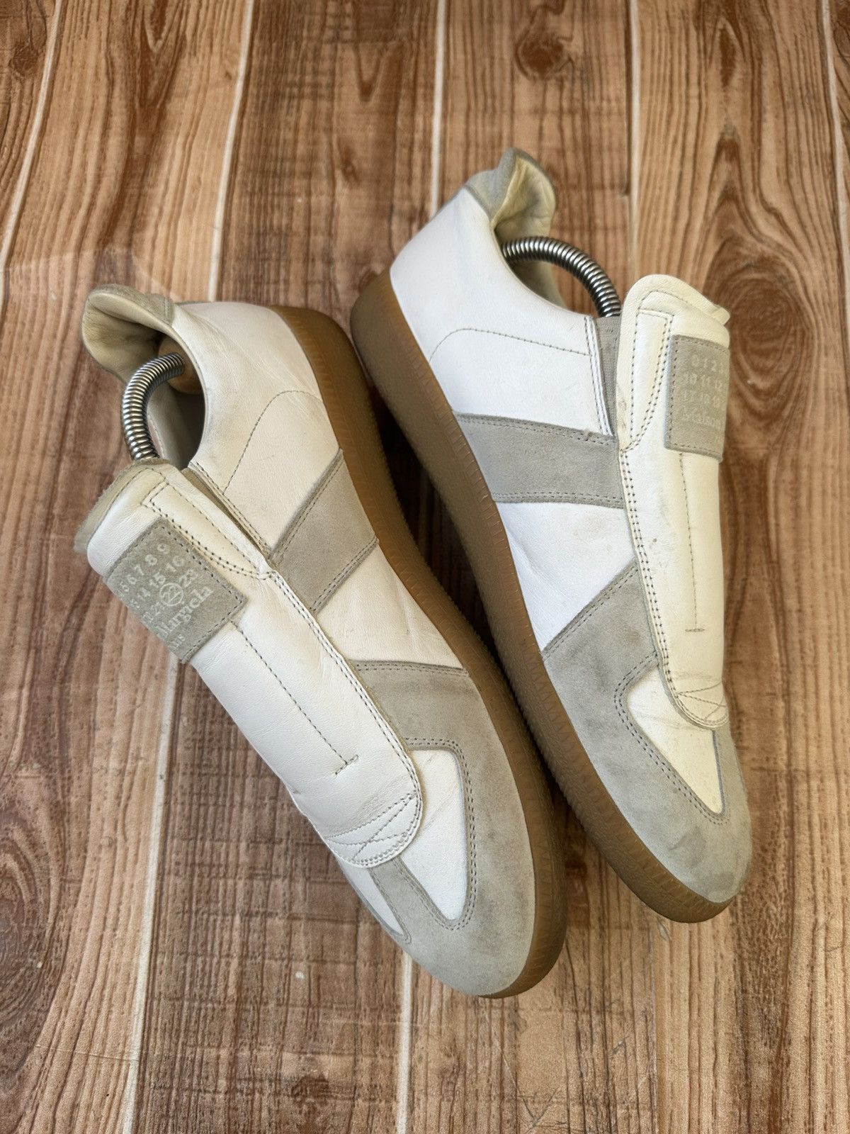 Maison Margiela Maison Margiela's Laceless GAT White/Gray Sneakers Size US 8 / EU 41 - 8 Thumbnail