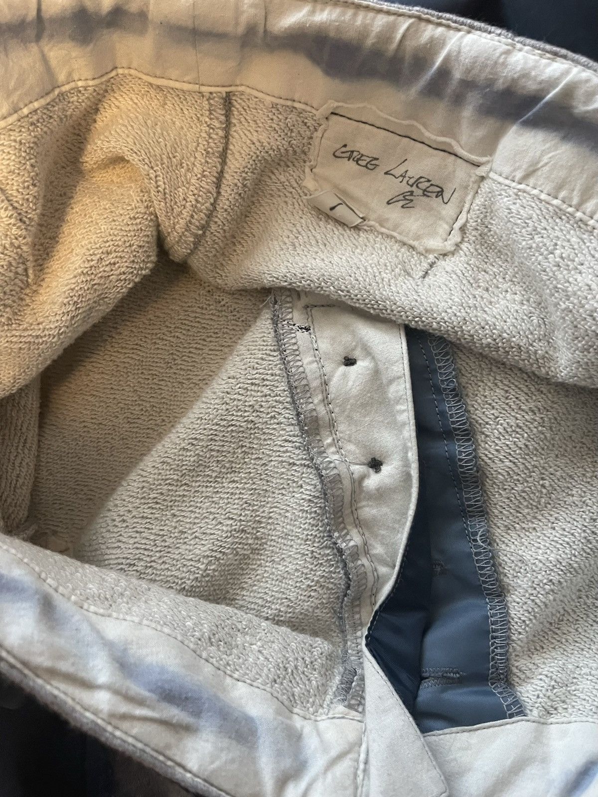 Greg Lauren 50/50 Navy Birdwell Terry Pant 1 Size US 30 / EU 46 - 4 Thumbnail