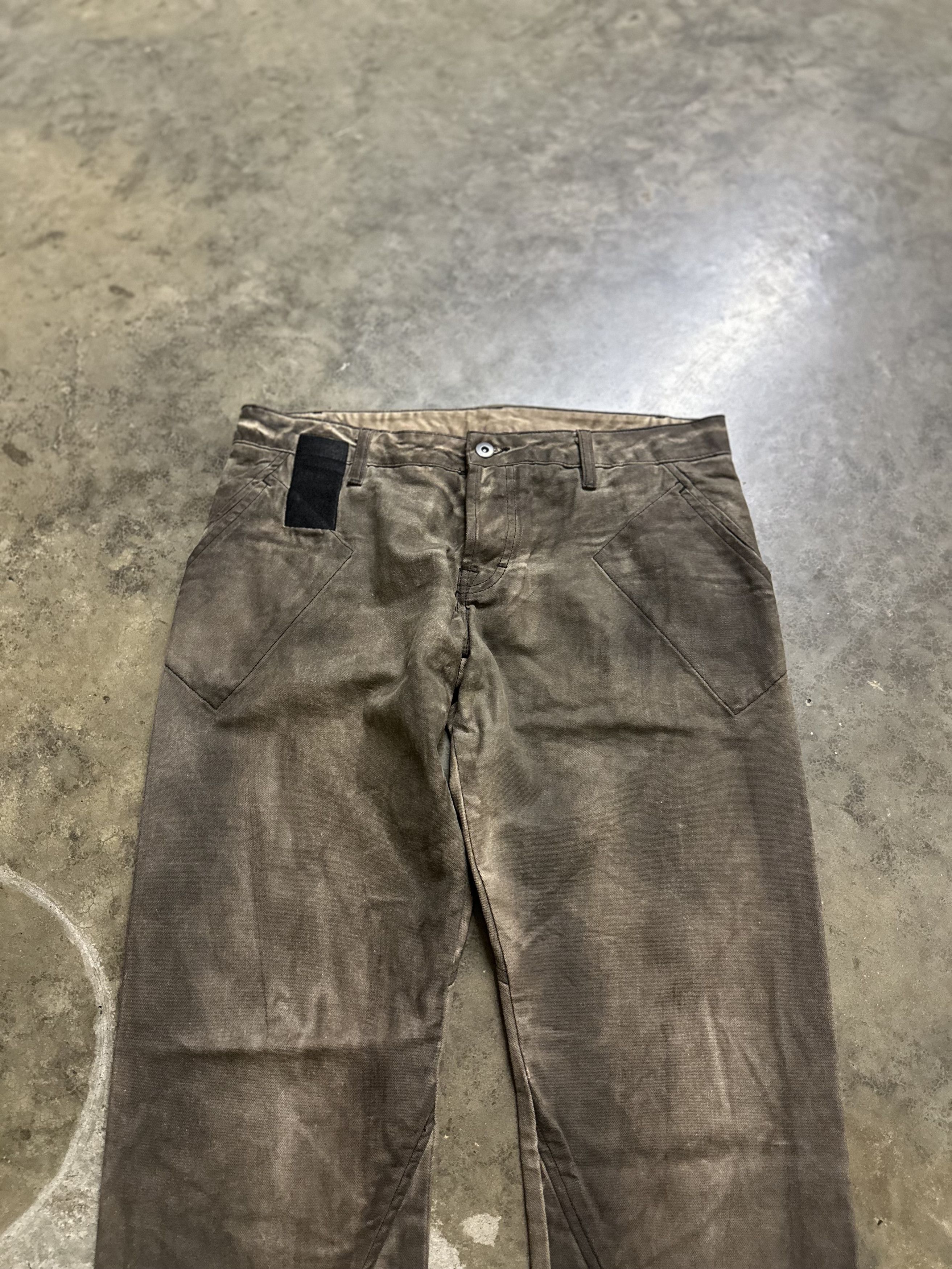 Rick Owens Rick Owens Slab Burnt Spiral Bootcut Jeans Size US 31 - 2 Thumbnail