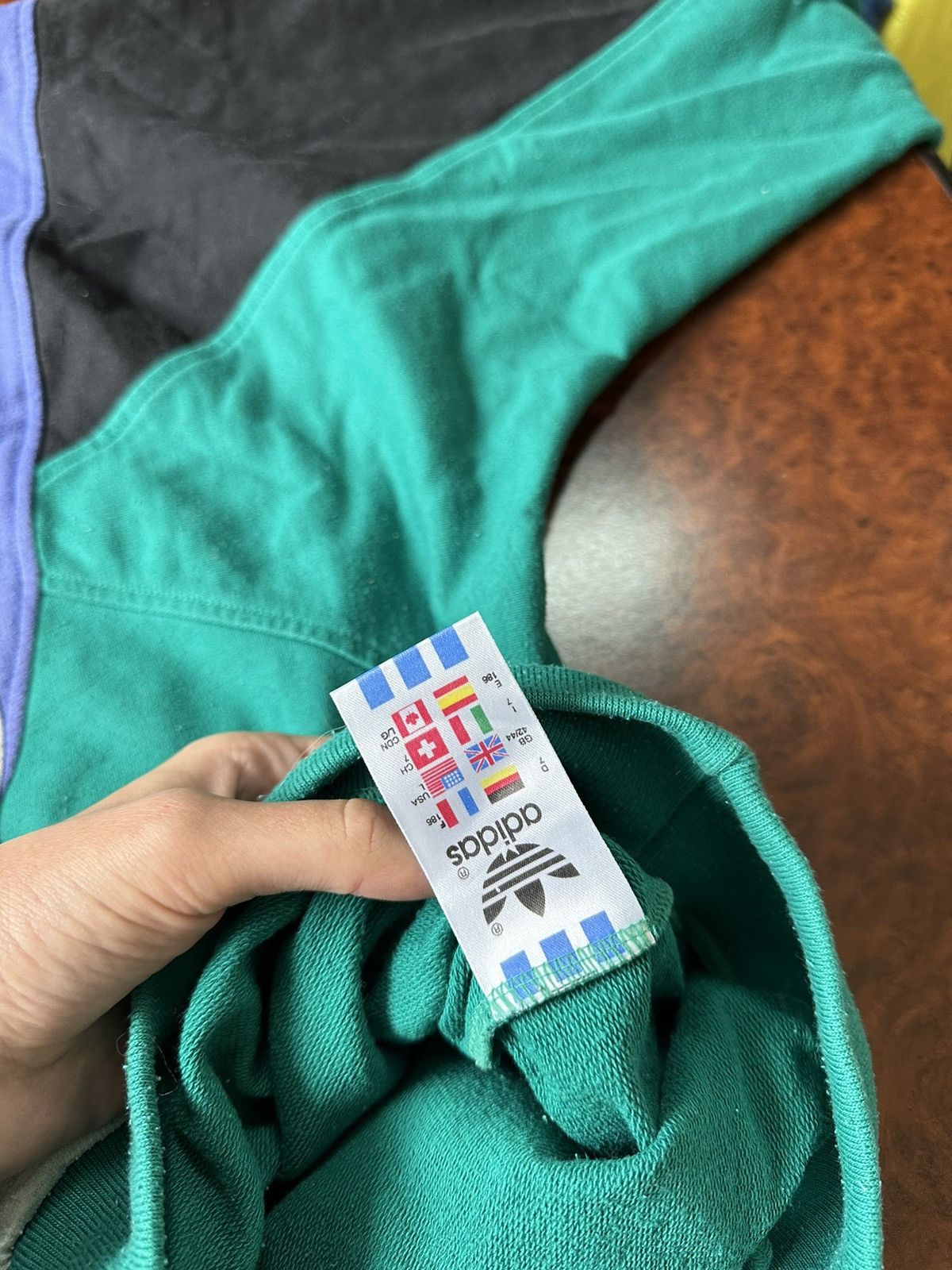Adidas × Vintage 90s BOXY SWEATSHIRT ADIDAS BAGGY RUN TOUR OLYMPIC Size US L / EU 52-54 / 3 - 5 Thumbnail