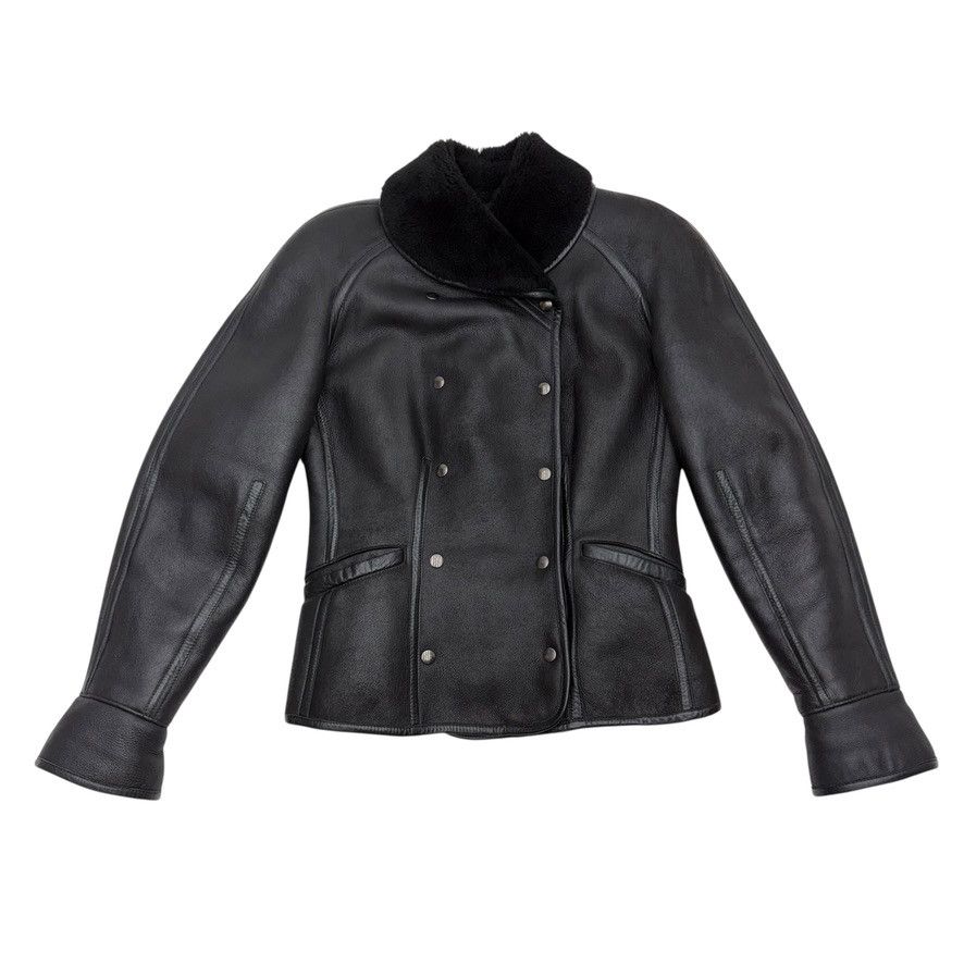 Kenzo Kenzo Black Shearling Leather Jacket Size M / US 6-8 / IT 42-44 - 1 Thumbnail
