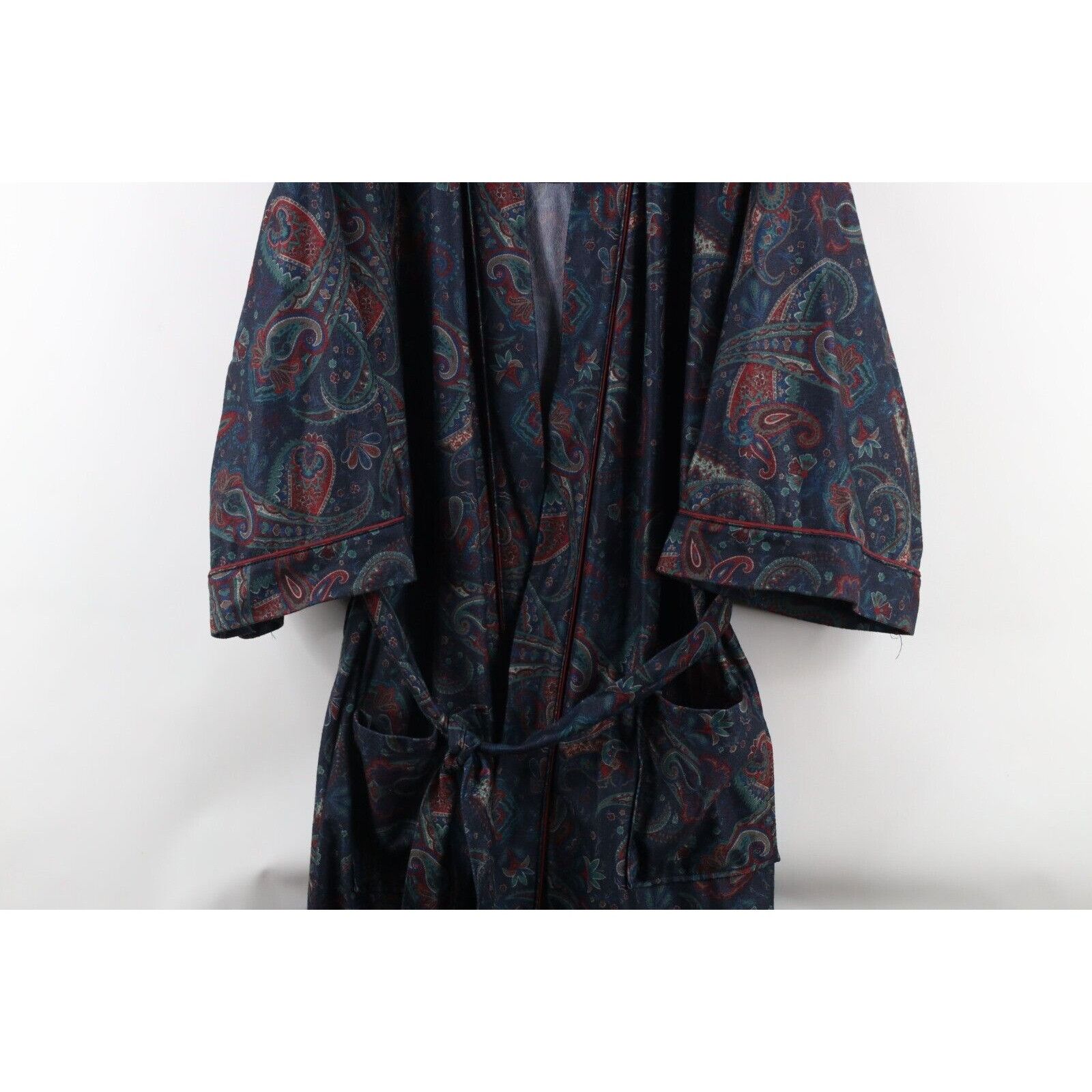 Vintage Vintage 90s Streetwear Rainbow Paisley Soft Cloth Bath Robe Size US L / EU 52-54 / 3 - 3 Thumbnail