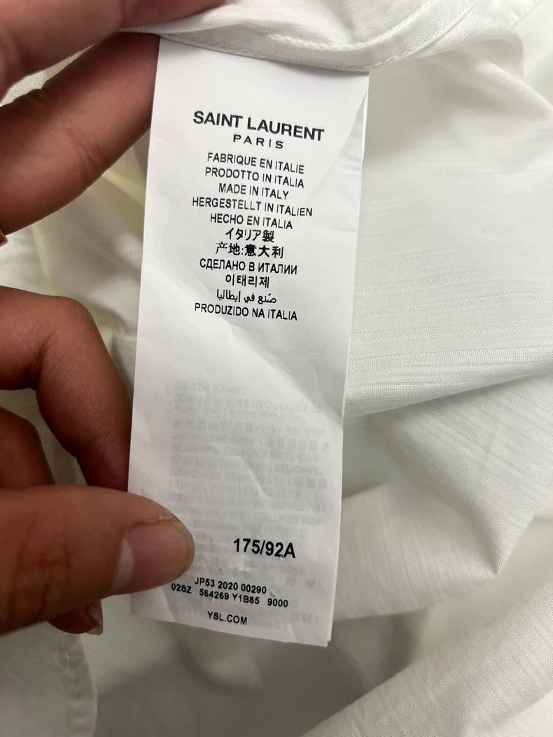 Yves Saint Laurent Saint laurent size 37 Spring/Summer 21 White Stripe Rigid Size US M / EU 48-50 / 2 - 4 Thumbnail