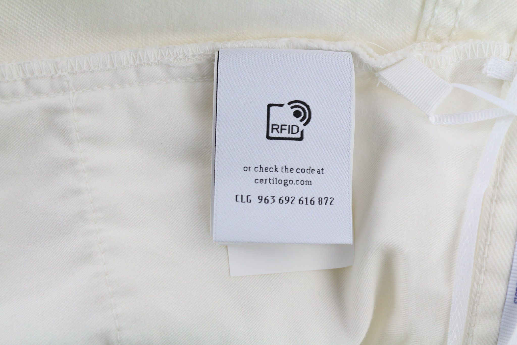 Off-White 90S LOGO W32 Straight Cotton Stretch Raw White 80237 Size US 32 / EU 48 - 11 Thumbnail