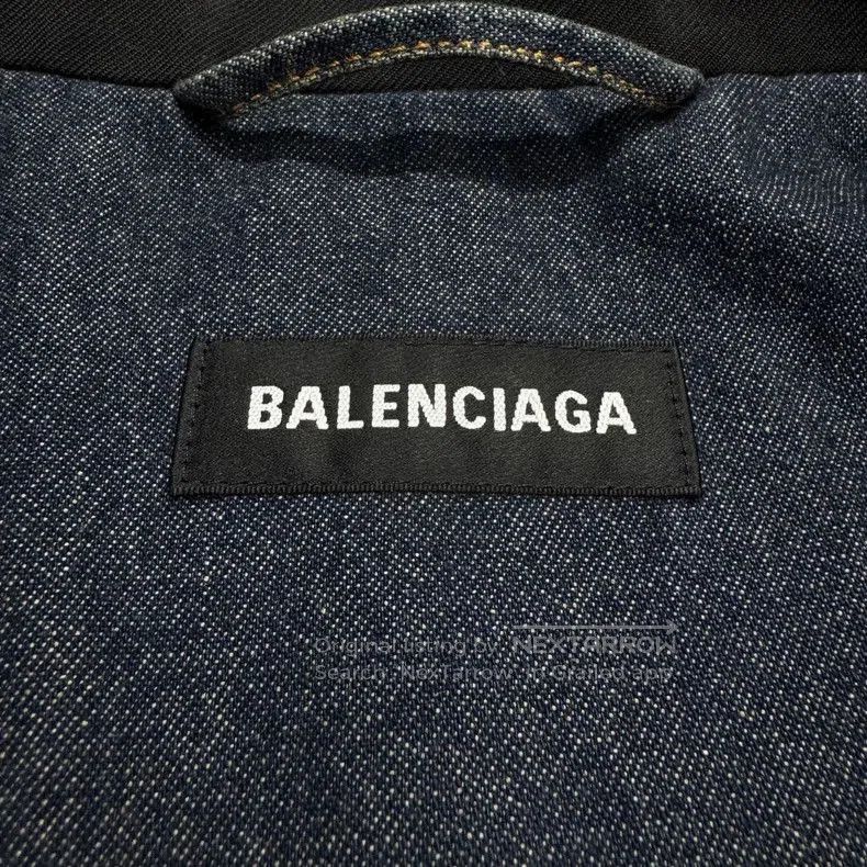 Balenciaga Balenciaga Denim Panel Blazer Jacket. Size US L / EU 52-54 / 3 - 2 Thumbnail