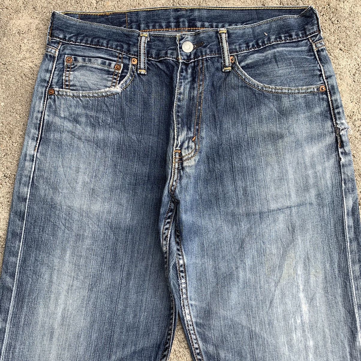 Levi's Levis 503 Straight Washed Distressed Y2K Denim Jeans W31 Size US 31 - 3 Thumbnail