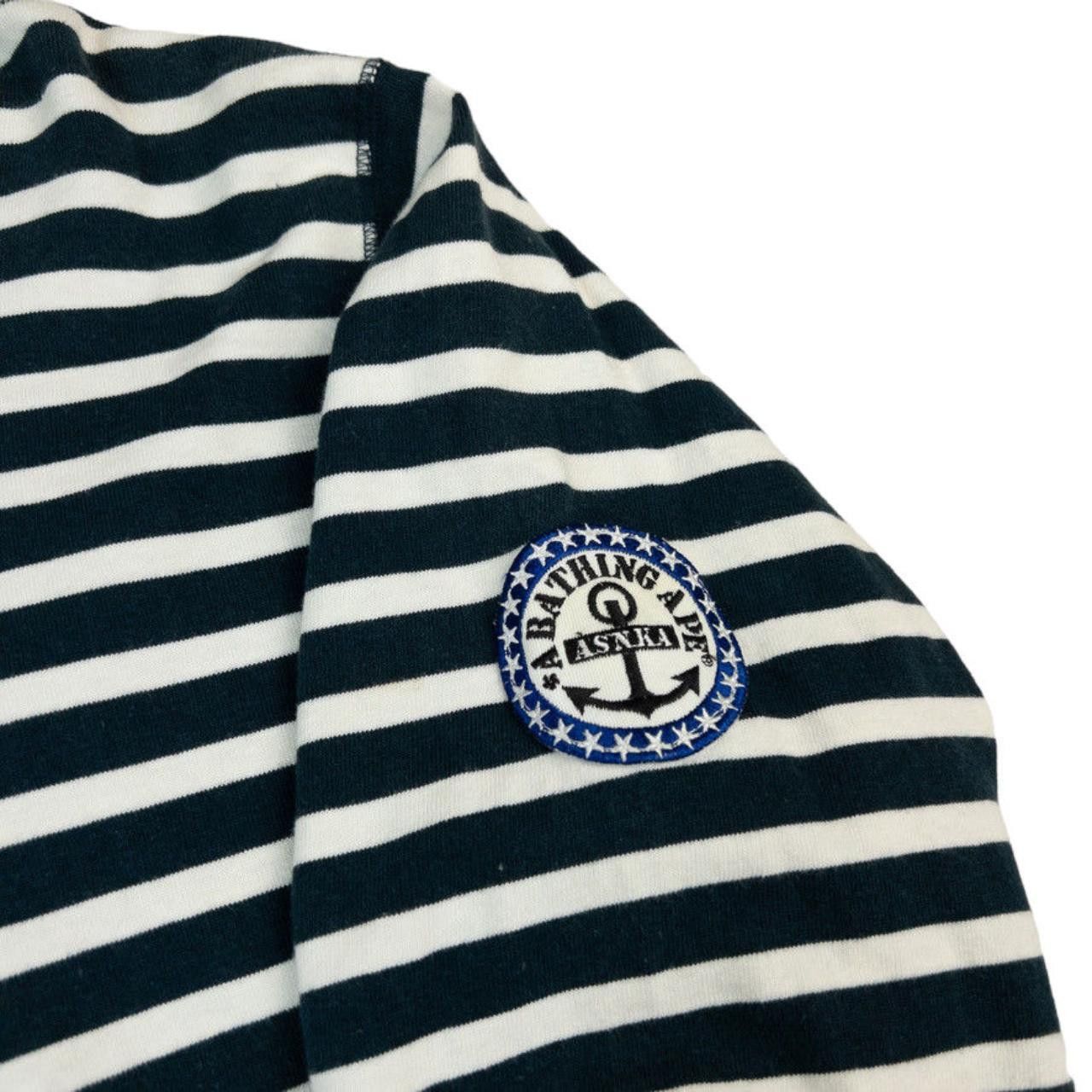 Bape Vintage BAPE Striped Hoodie Size L Size US L / EU 52-54 / 3 - 4 Thumbnail