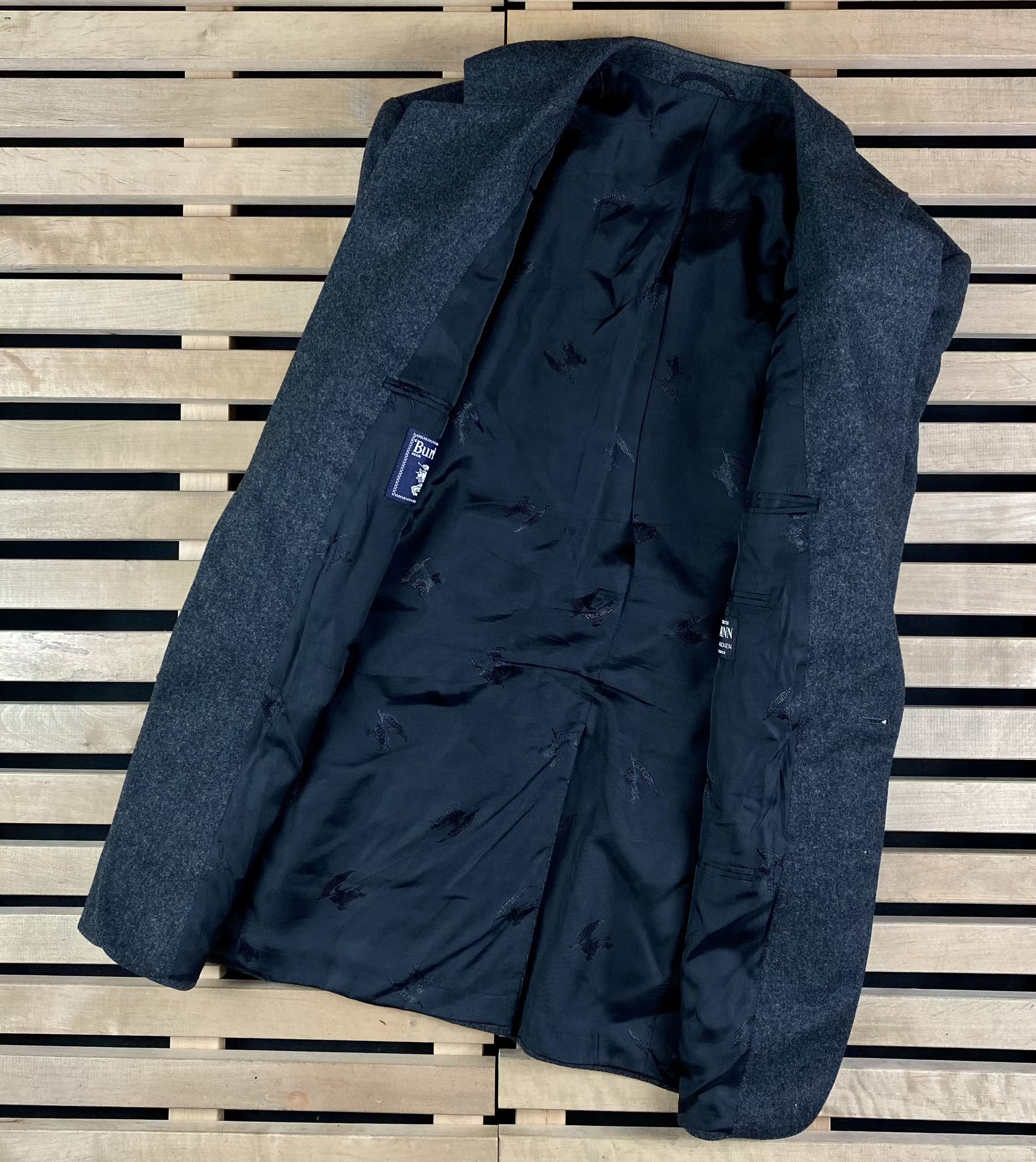 Burberry × Vintage Mens Blazer Jacket Burberrys Vintage Size 50 Size 50R - 4 Thumbnail