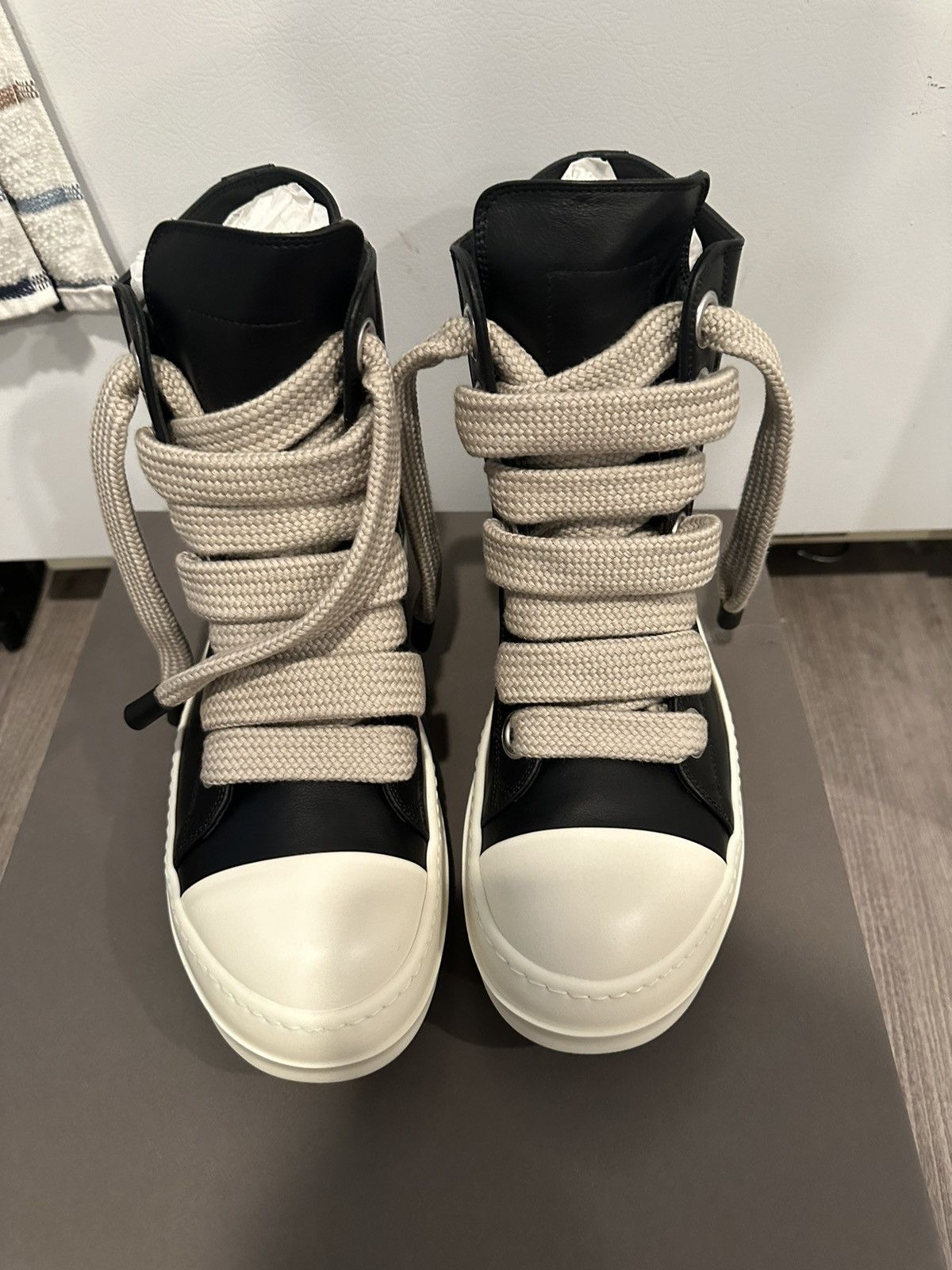Rick Owens Rick Owens mainline leather jumbo lace ramones size 41 